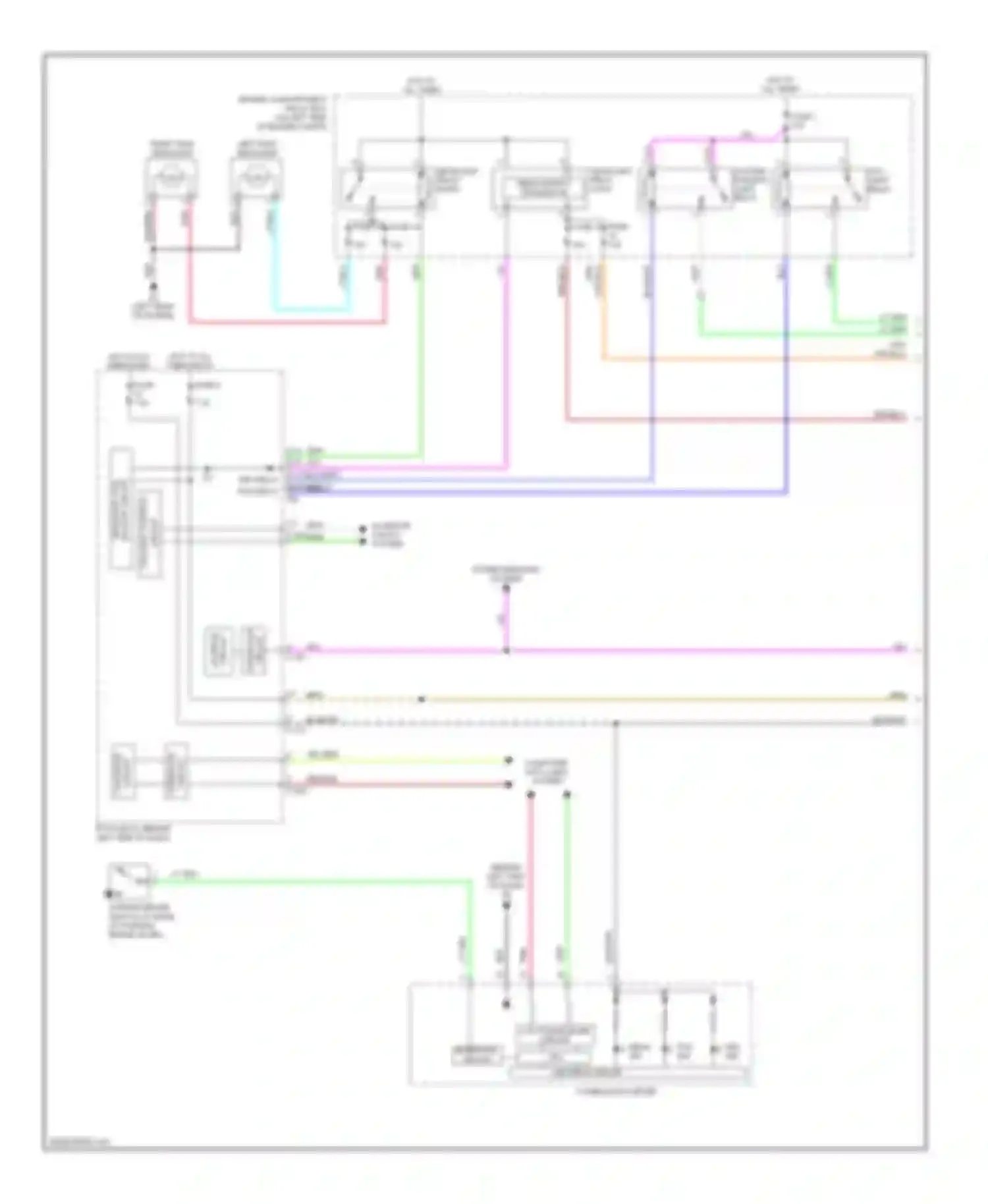 Outlander Mitsubishi II (2005-2009): Headlamps circuit, with drl (1 of 2)