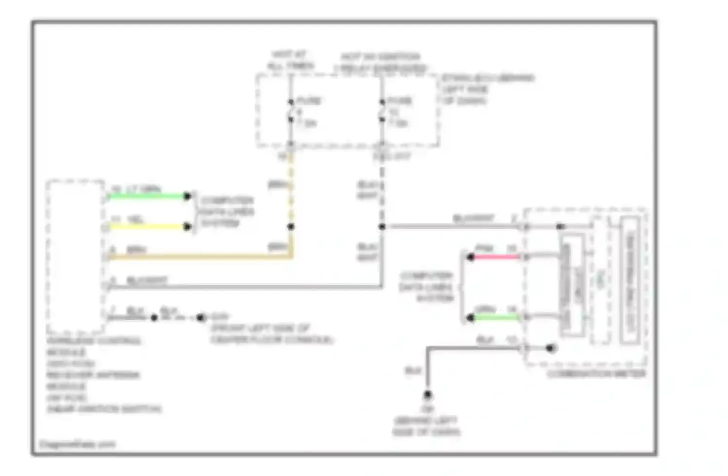 Outlander Mitsubishi II (2005-2009): Tire pressure monitoring circuit