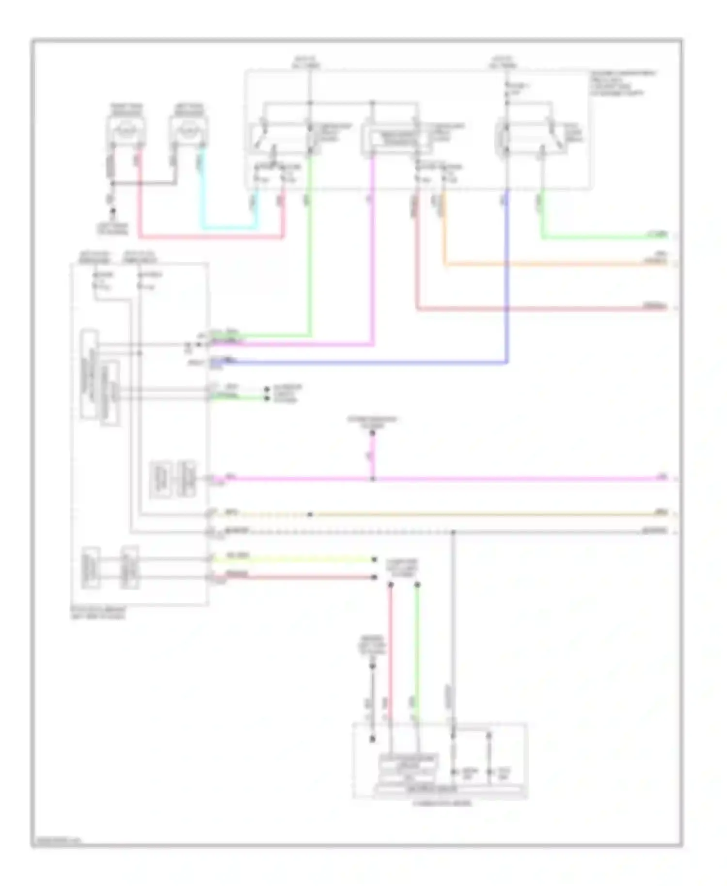 Wiring diagram hot at all times relay energized for Mitsubishi Outlander II (2005-2009) (2 of 2)