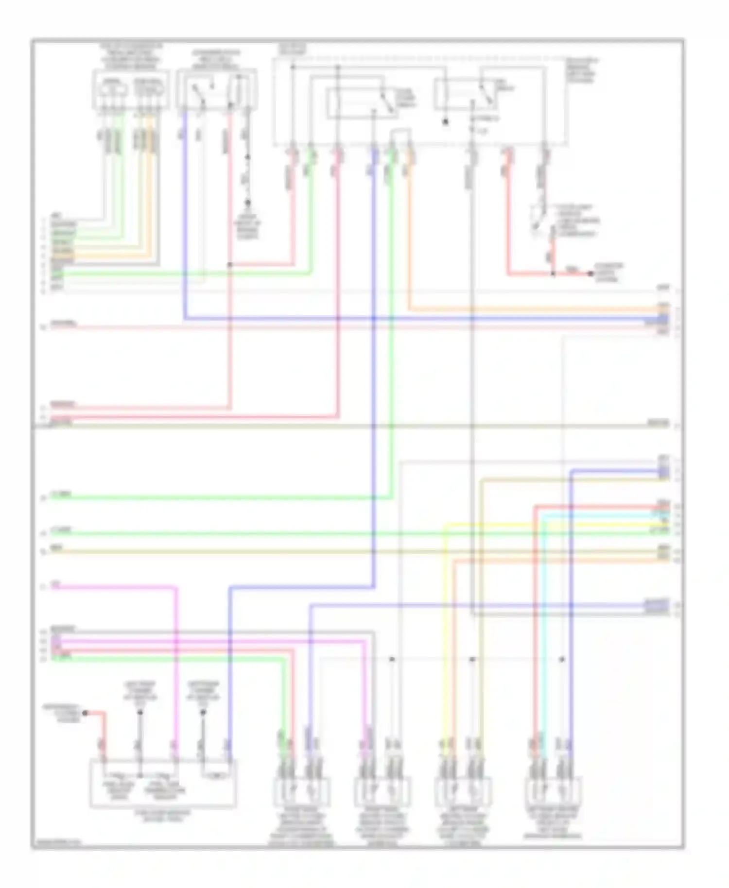 Wiring diagram instrument cluster system for Mitsubishi Outlander II (2005-2009) (1 of 2)