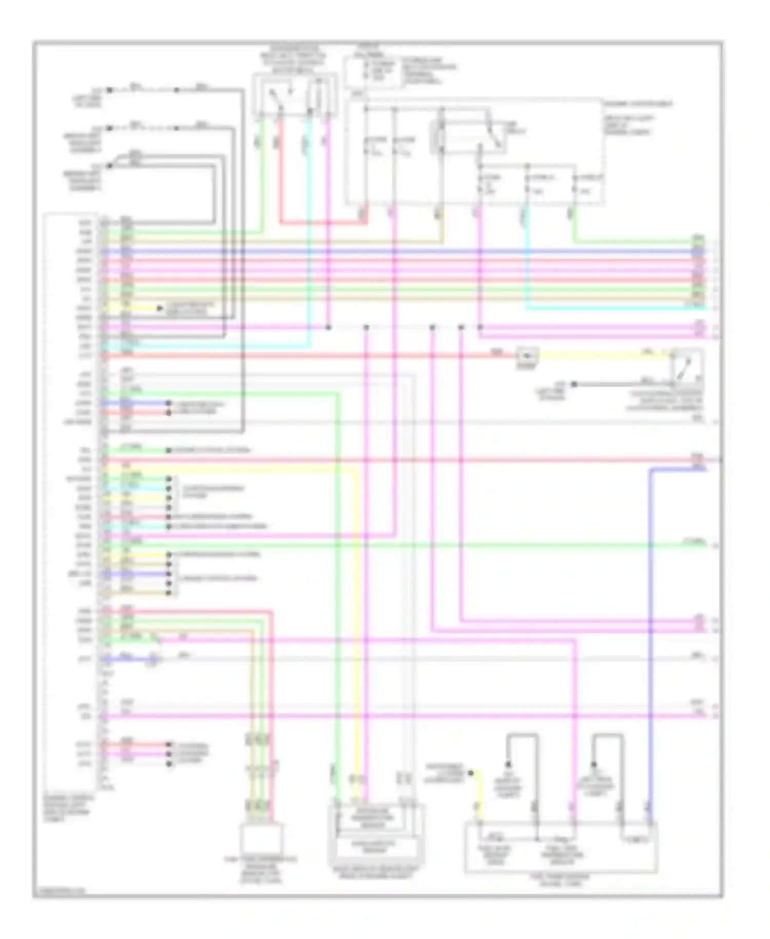 Outlander Mitsubishi III facelift (2014-2015): Wiring diagram engine performance 2.0l (1 of 4)