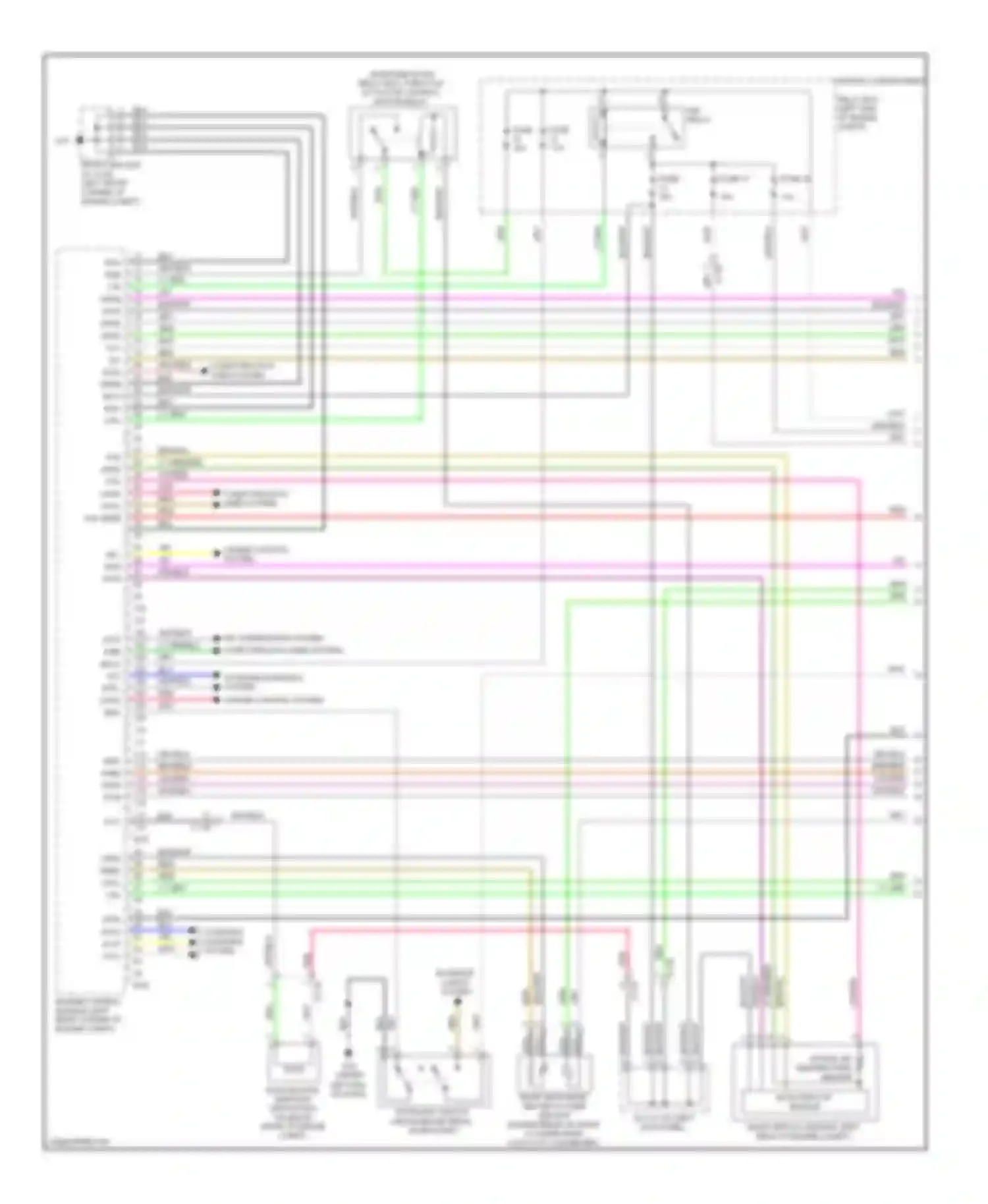 Outlander Mitsubishi III facelift (2014-2015): Wiring diagram engine performance 3.0l (1 of 4)