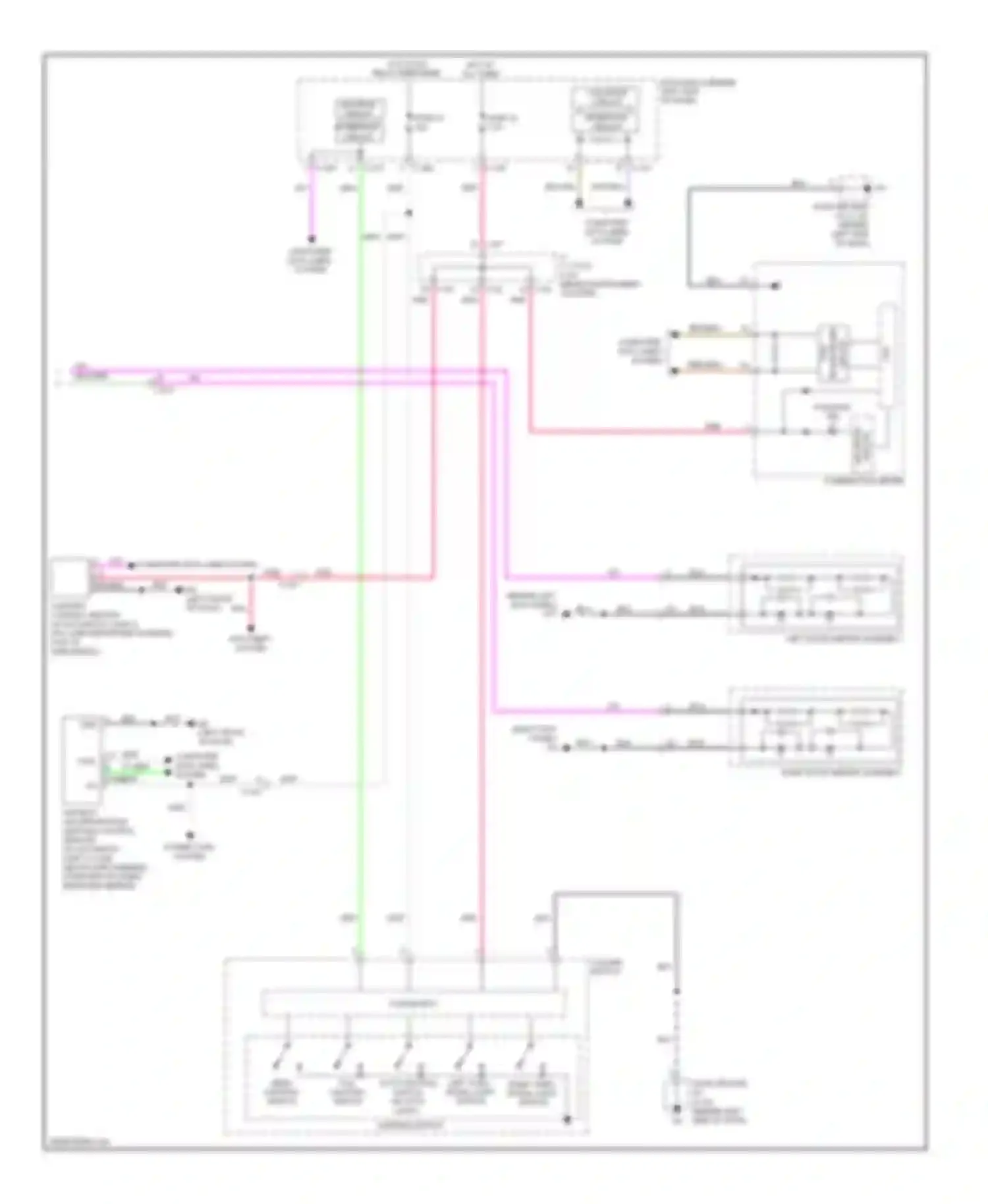 Outlander Mitsubishi III facelift (2014-2015): Exterior lamps circuit (3 of 3)