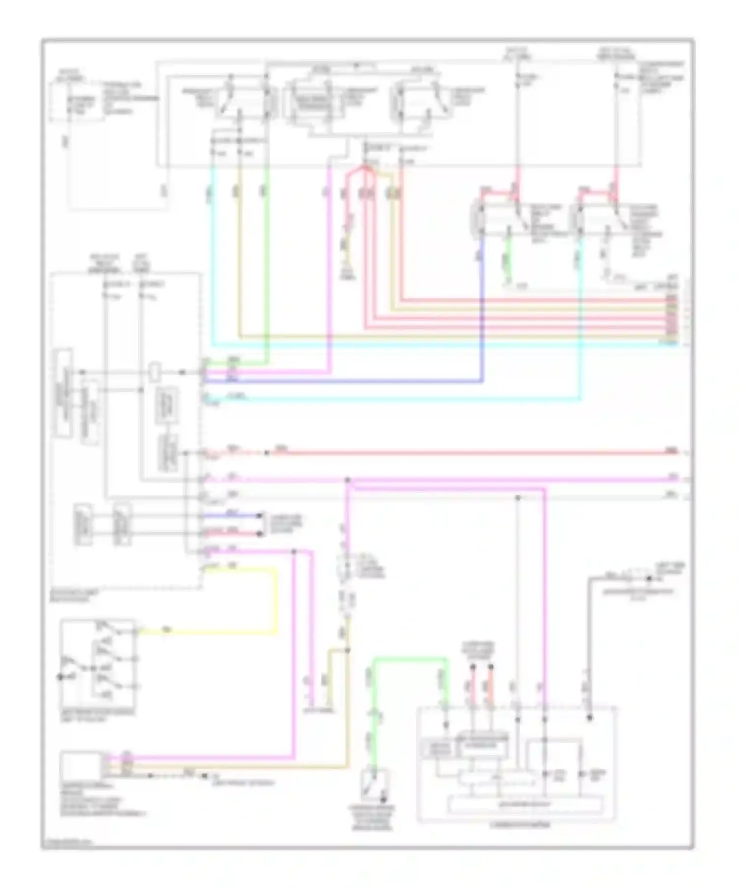 Outlander Mitsubishi III facelift (2014-2015): Headlights circuit, without high intensity discharge (1 of 2)