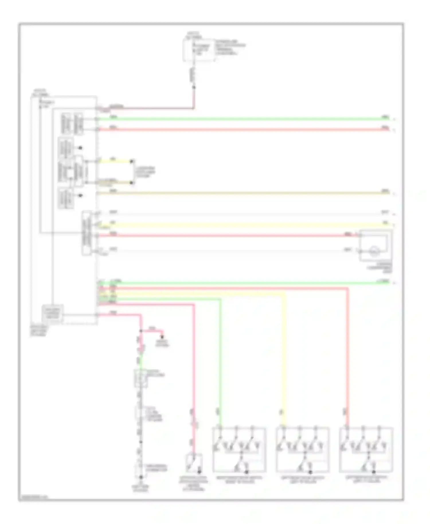 Outlander Mitsubishi III facelift (2014-2015): Courtesy lamps circuit (1 of 2)