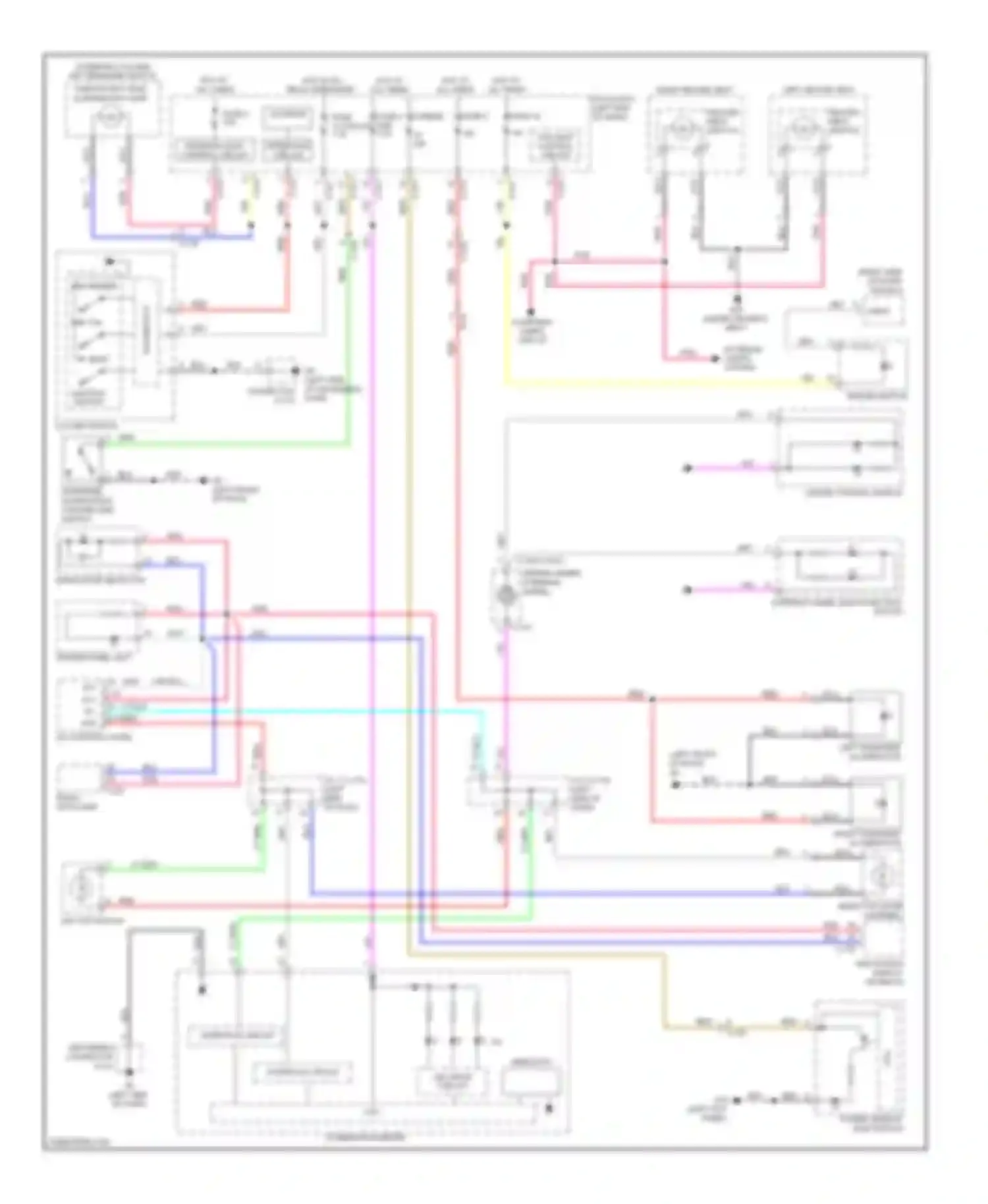 Outlander Mitsubishi III facelift (2014-2015): Instrument illumination circuit
