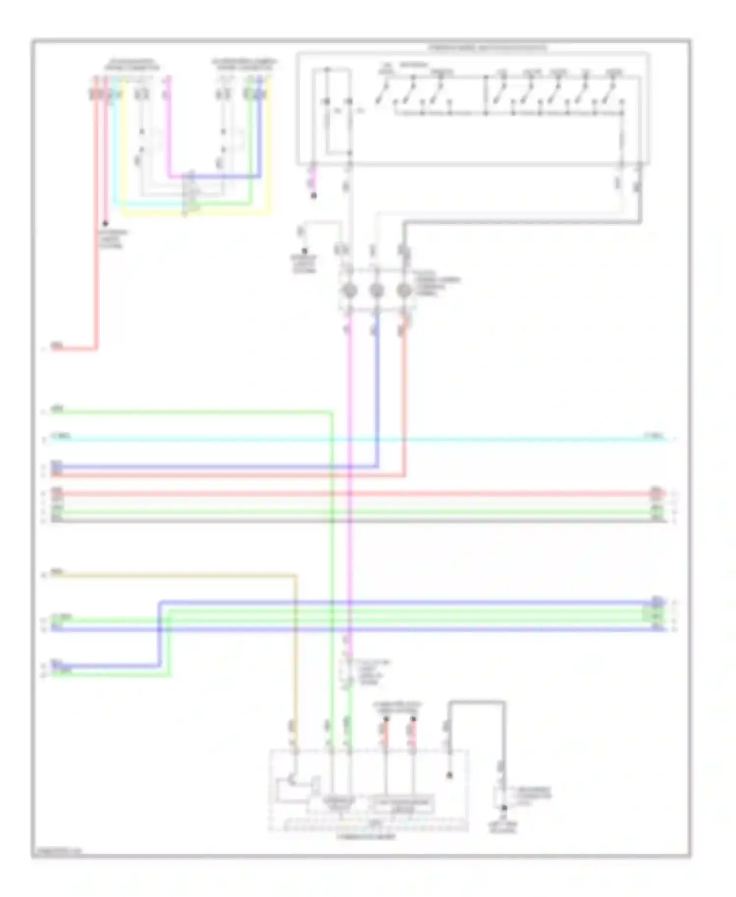 Outlander Mitsubishi III facelift (2014-2015): Navigation circuit, with amplifier (2 of 3)