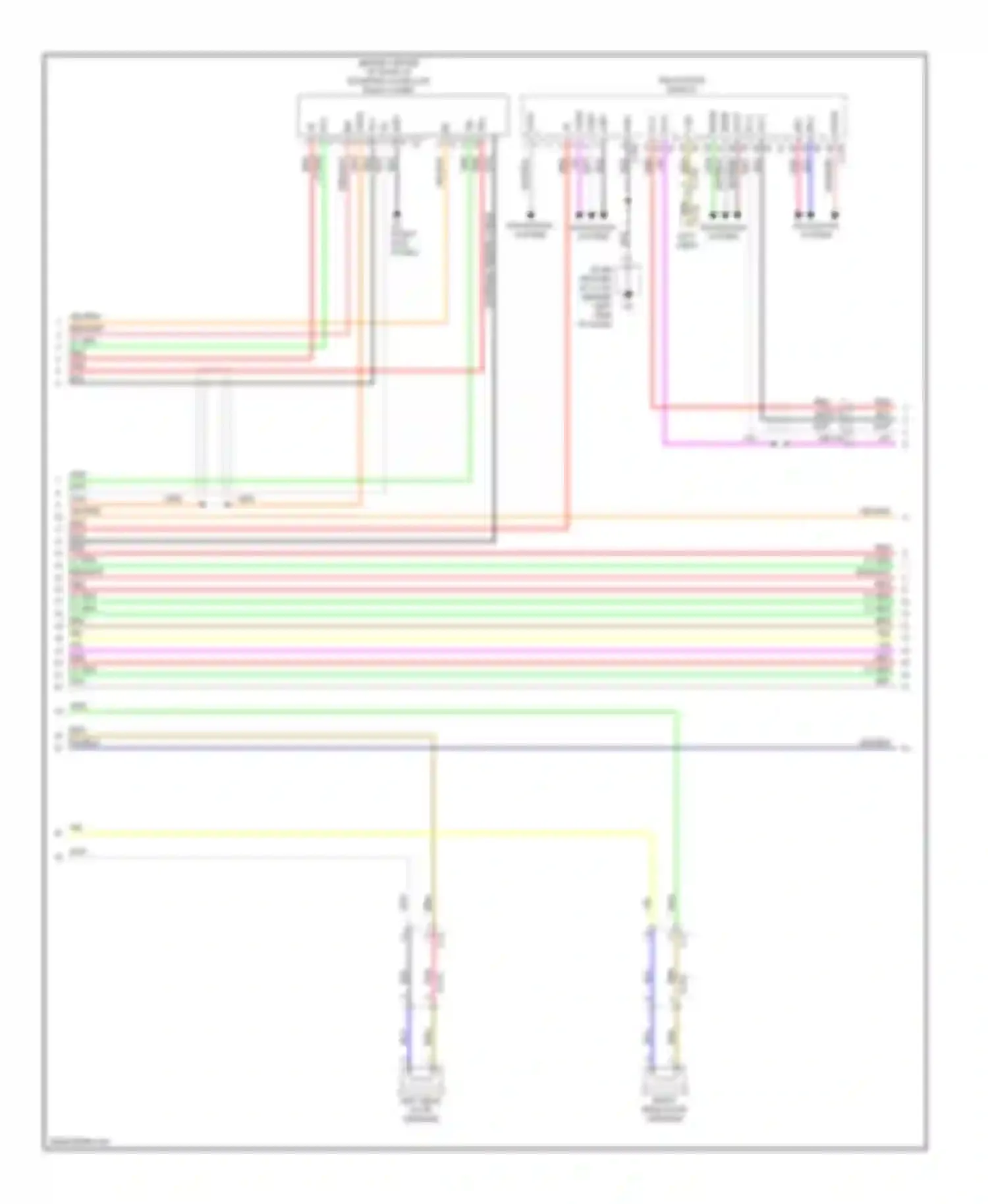 Outlander Mitsubishi III facelift (2014-2015): Navigation circuit, without amplifier (2 of 3)