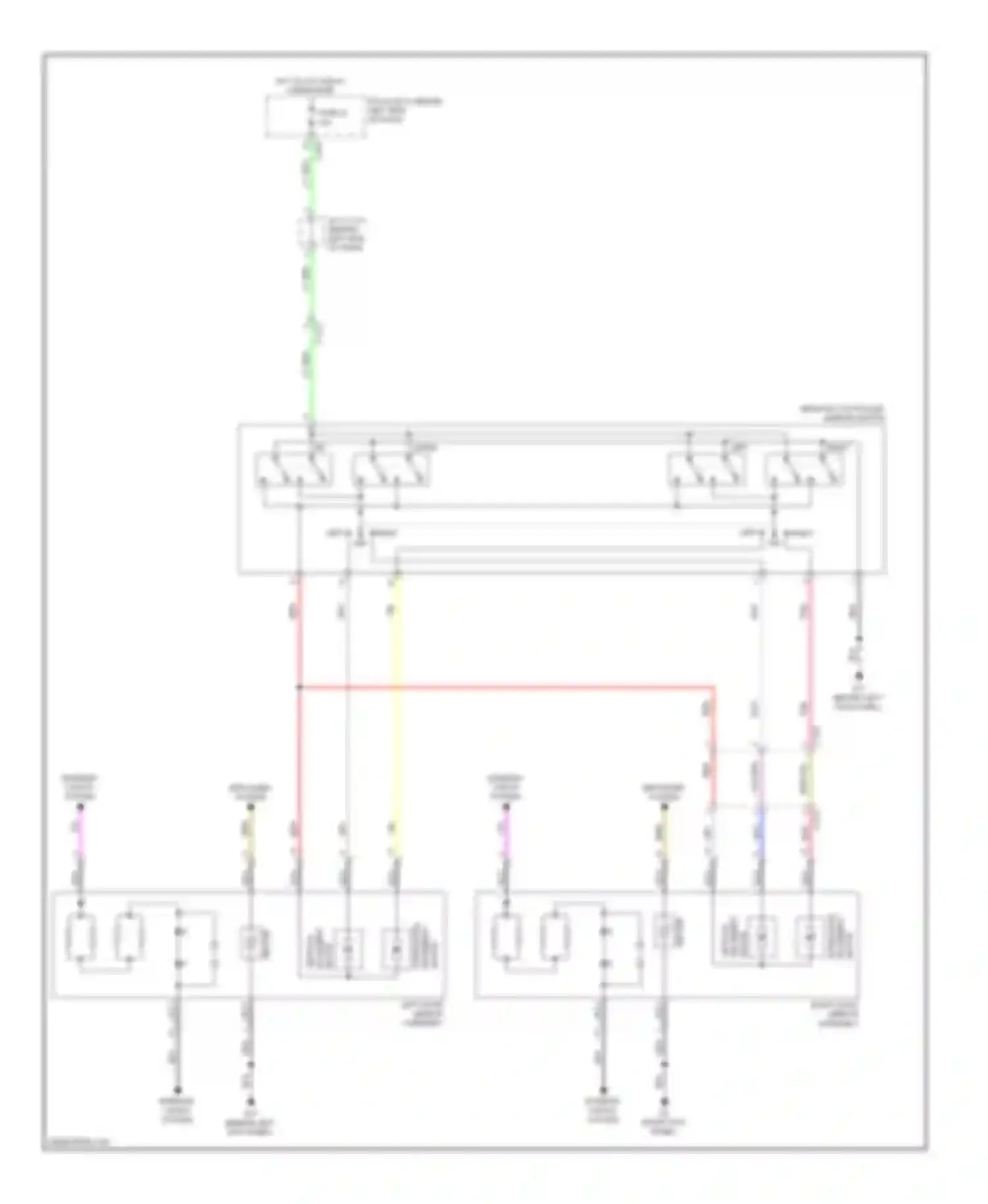 Outlander Mitsubishi III facelift (2014-2015): Power mirrors circuit