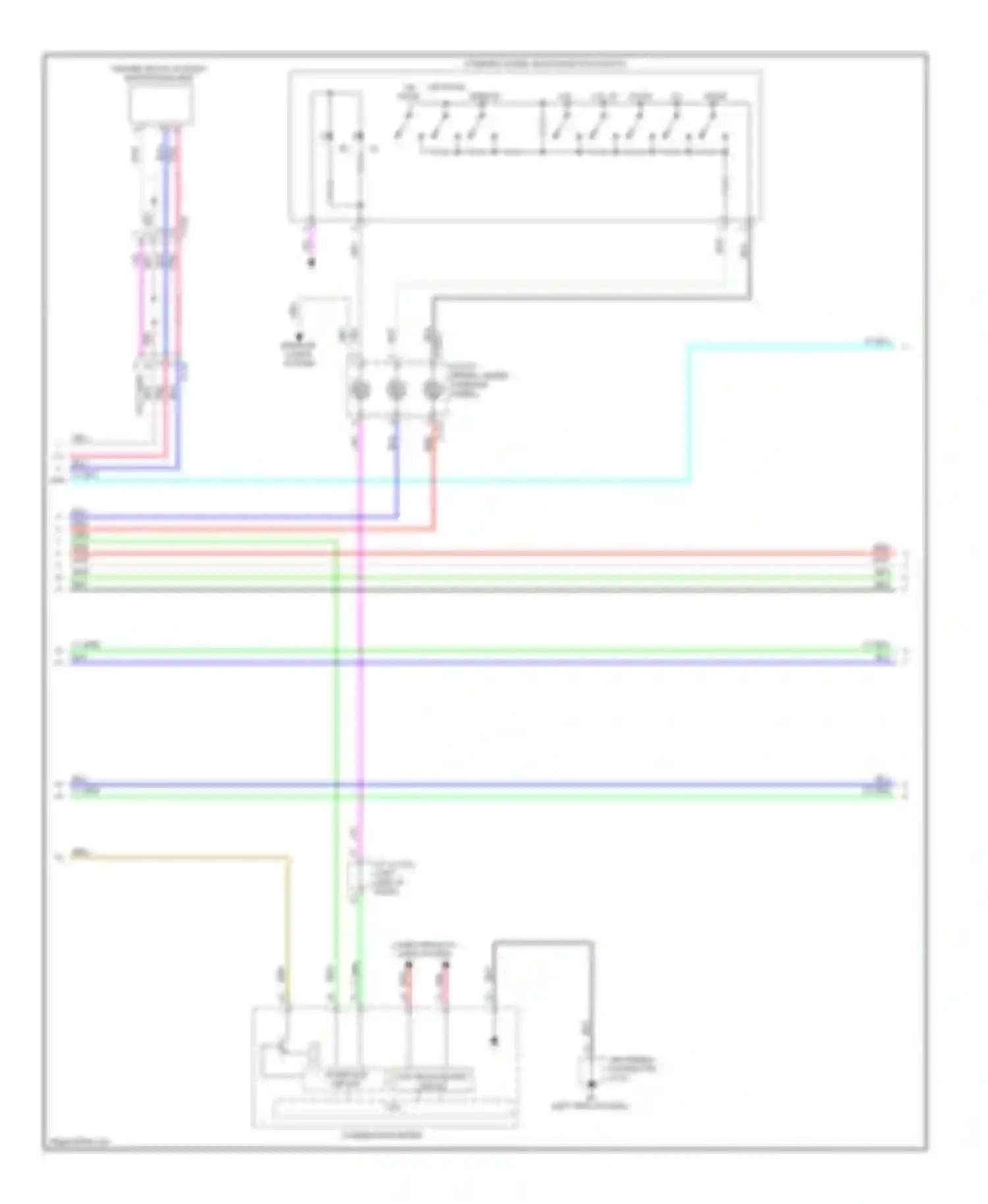 Outlander Mitsubishi III facelift (2014-2015): Radio circuit, without multi-communication system with amplifier (2 of 3)