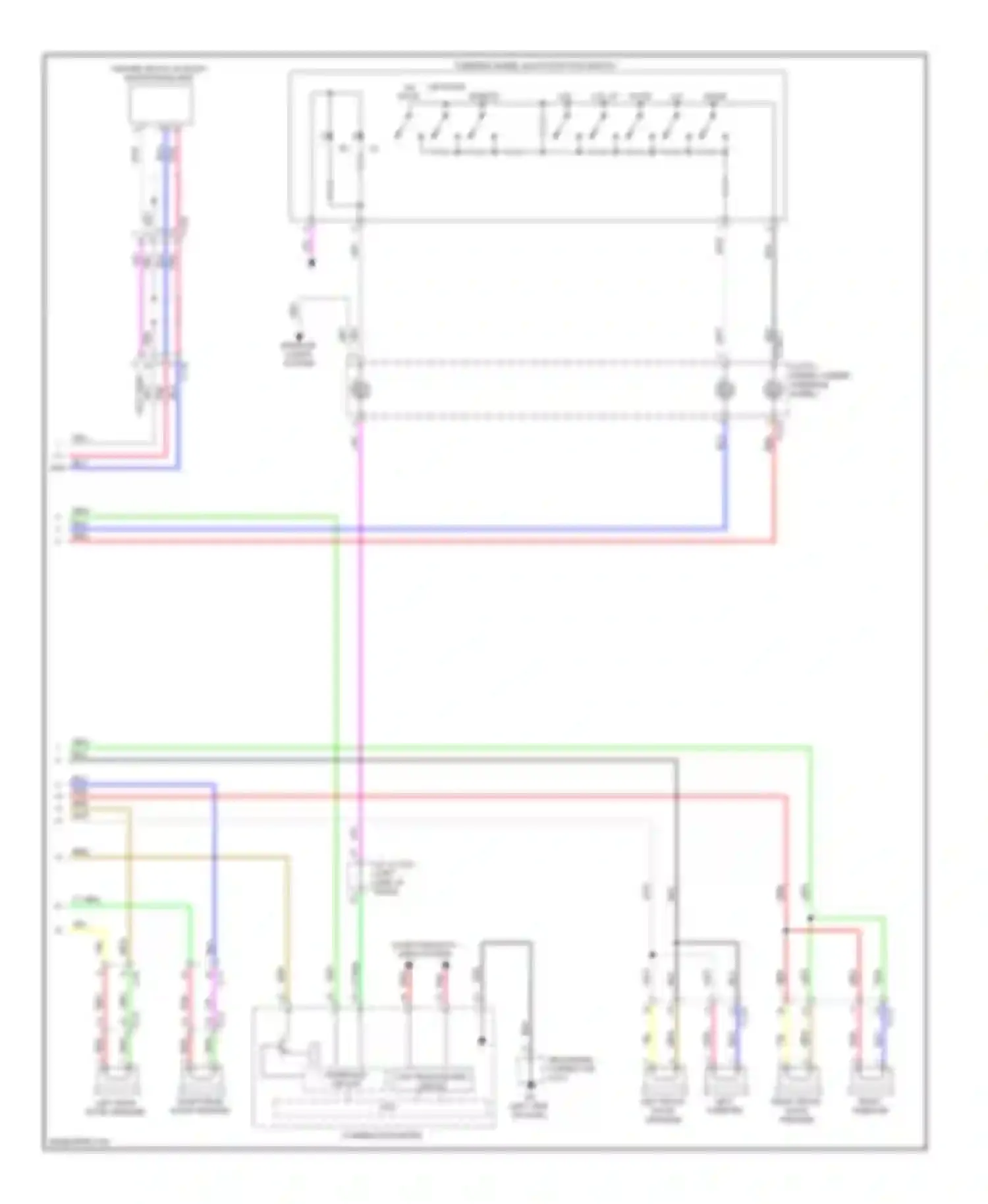 Outlander Mitsubishi III facelift (2014-2015): Radio circuit, without multi-communication system without amplifier (2 of 2)