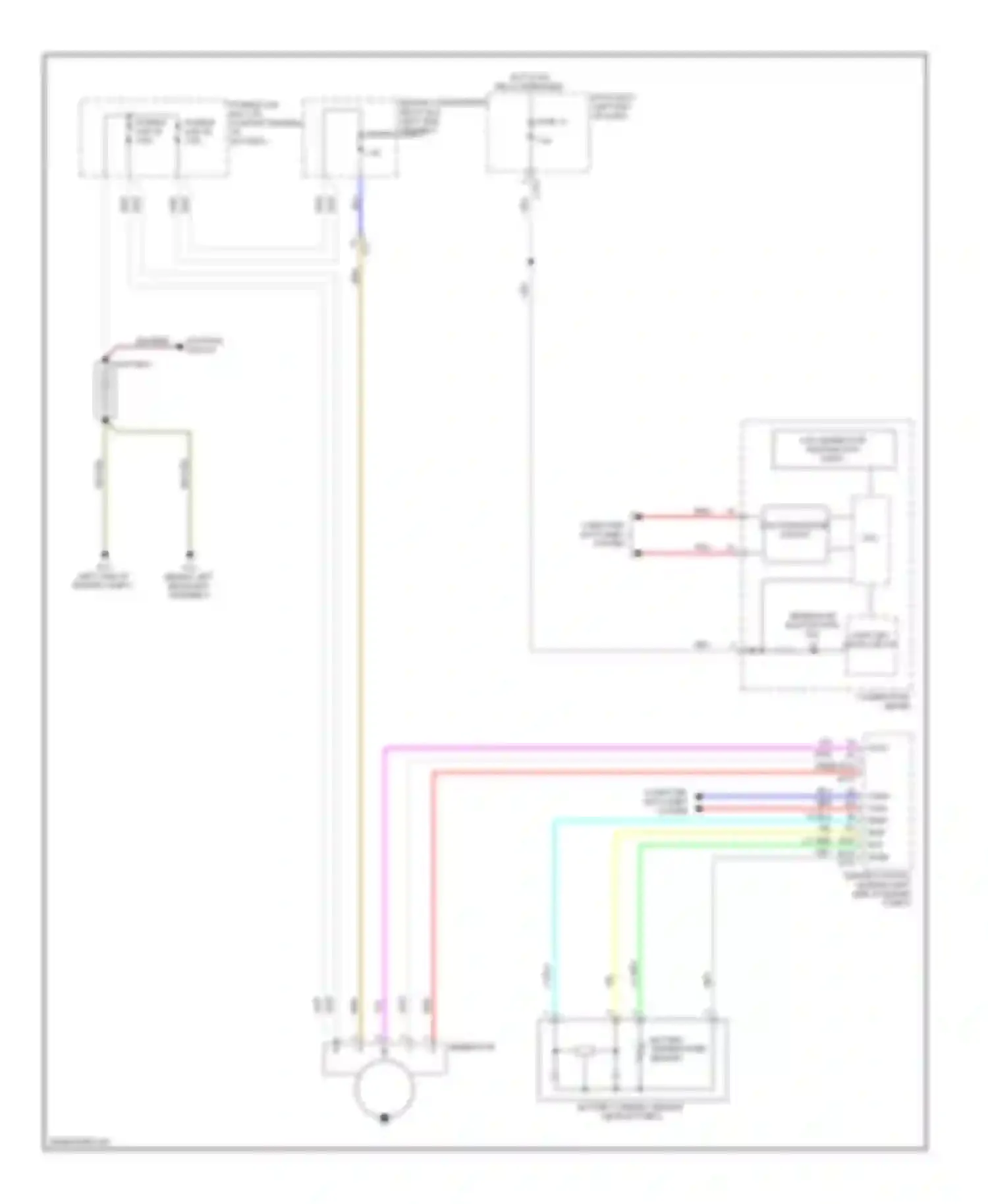 Outlander Mitsubishi III facelift (2014-2015): Charging circuit