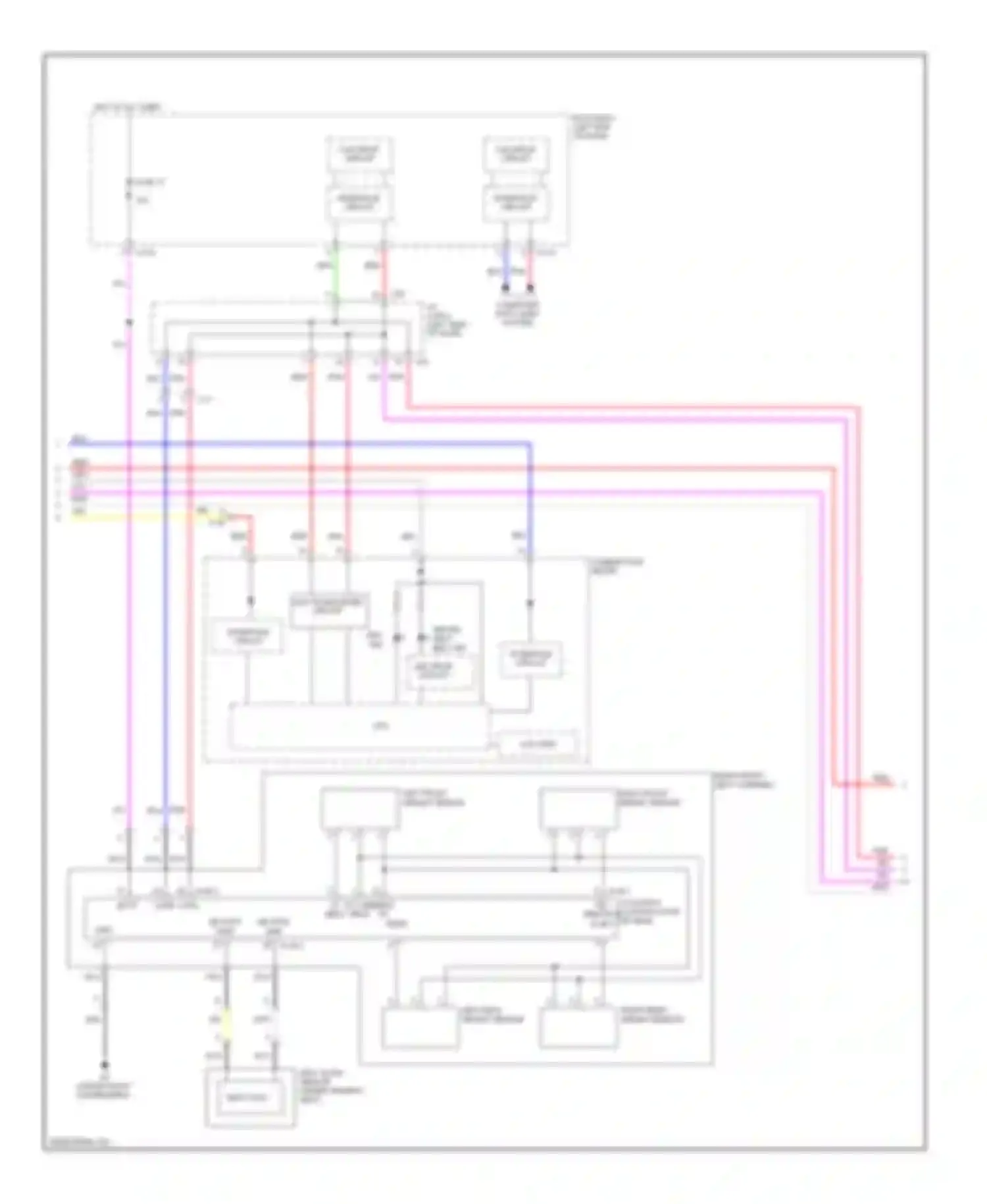 Outlander Mitsubishi III facelift (2014-2015): Supplemental restraints circuit (3 of 4)