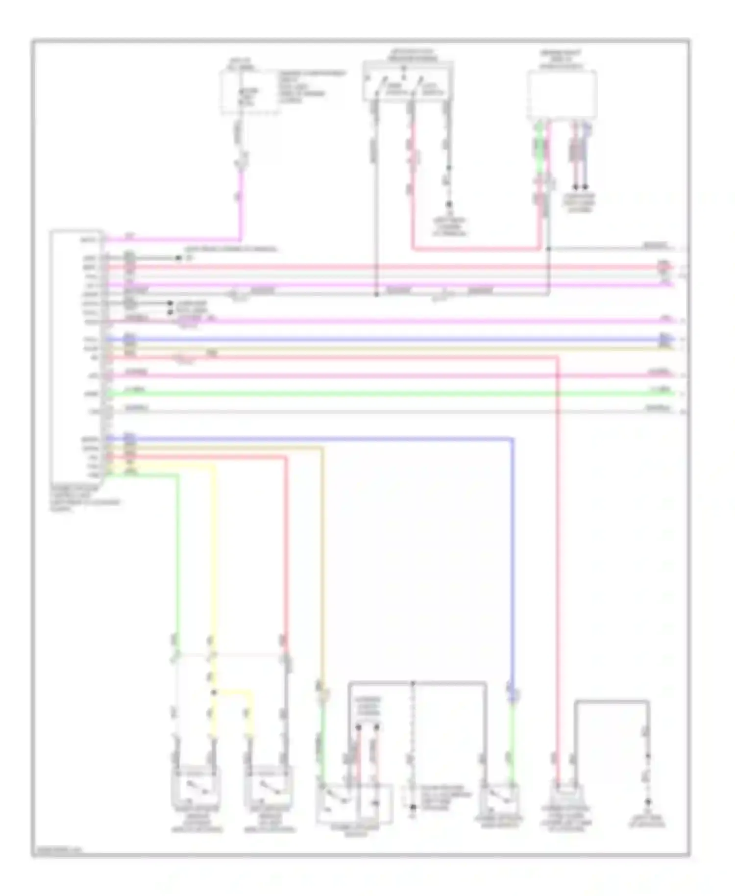 Outlander Mitsubishi III facelift (2014-2015): Power liftgate circuit (1 of 2)