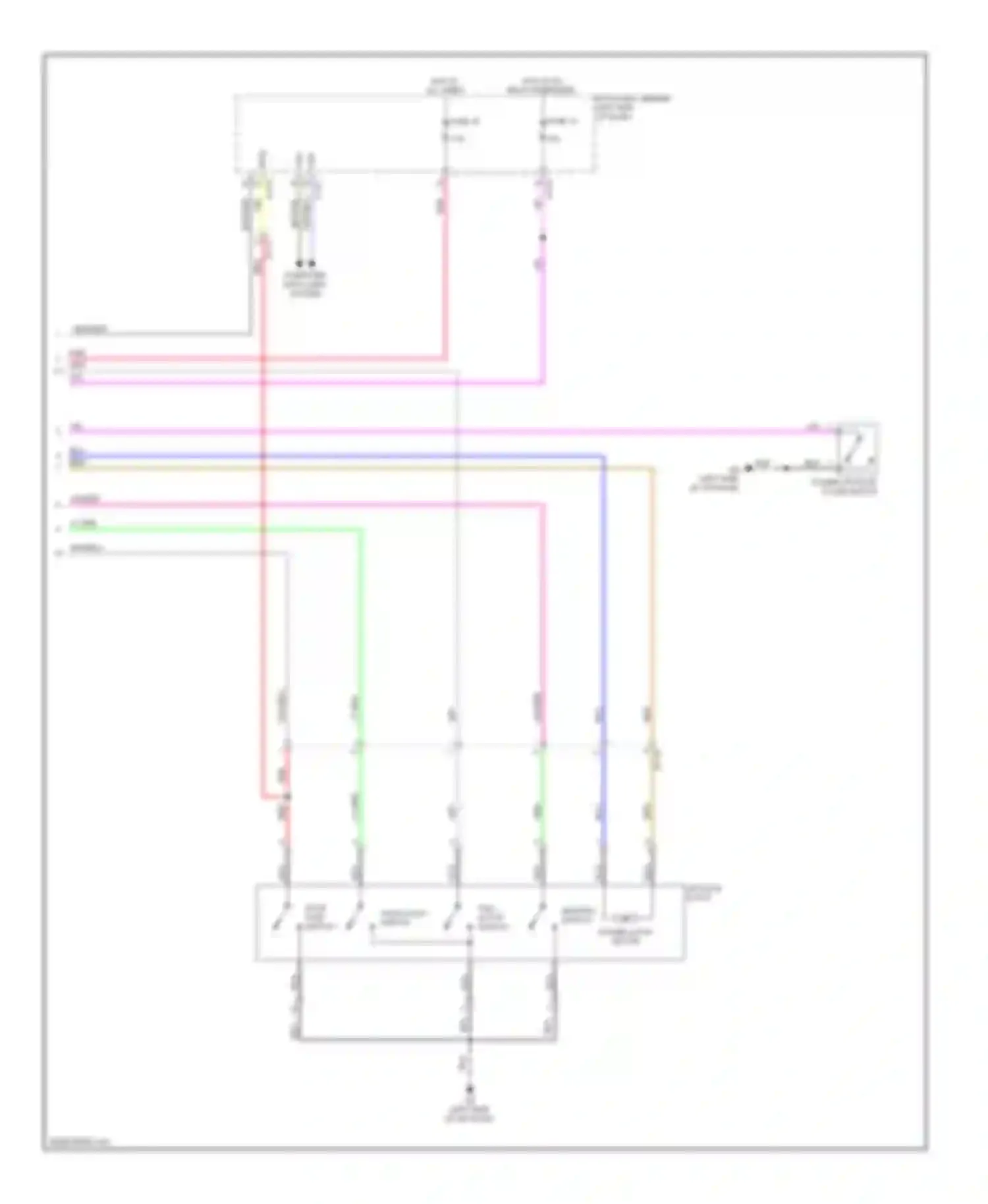 Outlander Mitsubishi III facelift (2014-2015): Power liftgate circuit (2 of 2)