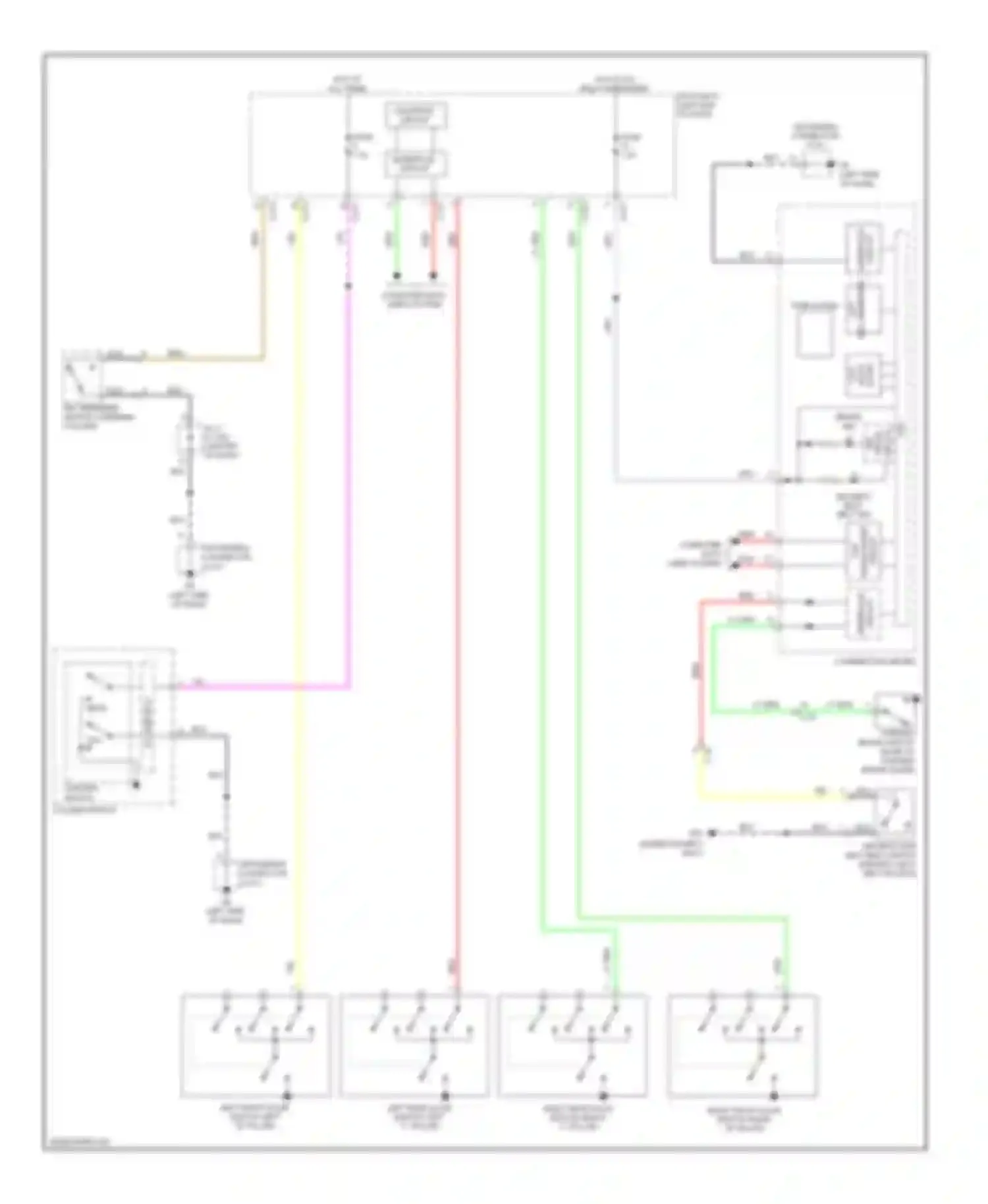 Outlander Mitsubishi III facelift (2014-2015): Chime circuit