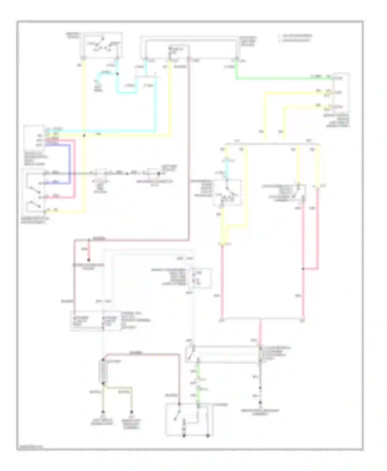 Wiring diagram blk/red for Mitsubishi Outlander III facelift (2014-2015) (10 of 13)