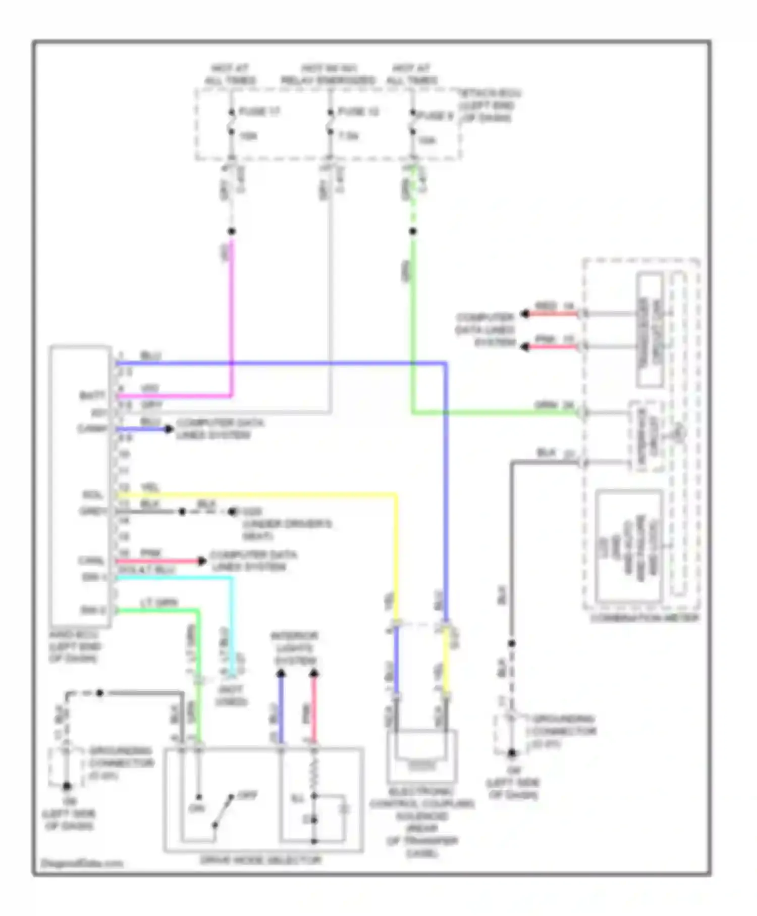 Wiring diagram c-415 for Mitsubishi Outlander III facelift (2014-2015) (13 of 31)