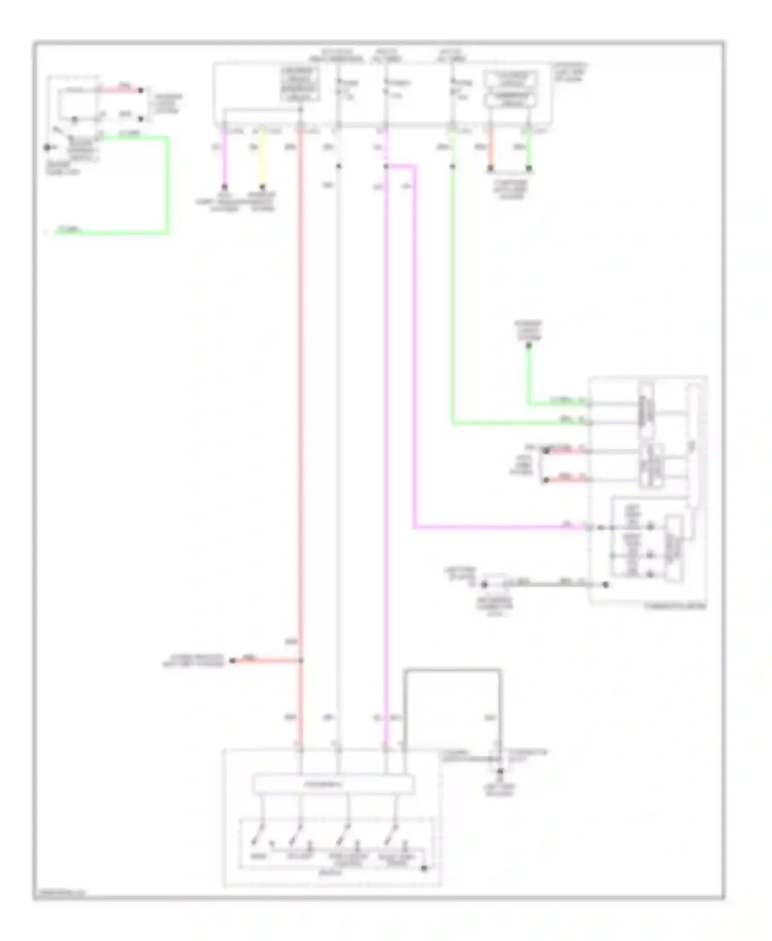 Wiring diagram circuit led drive for Mitsubishi Outlander III facelift (2014-2015) (1 of 1)