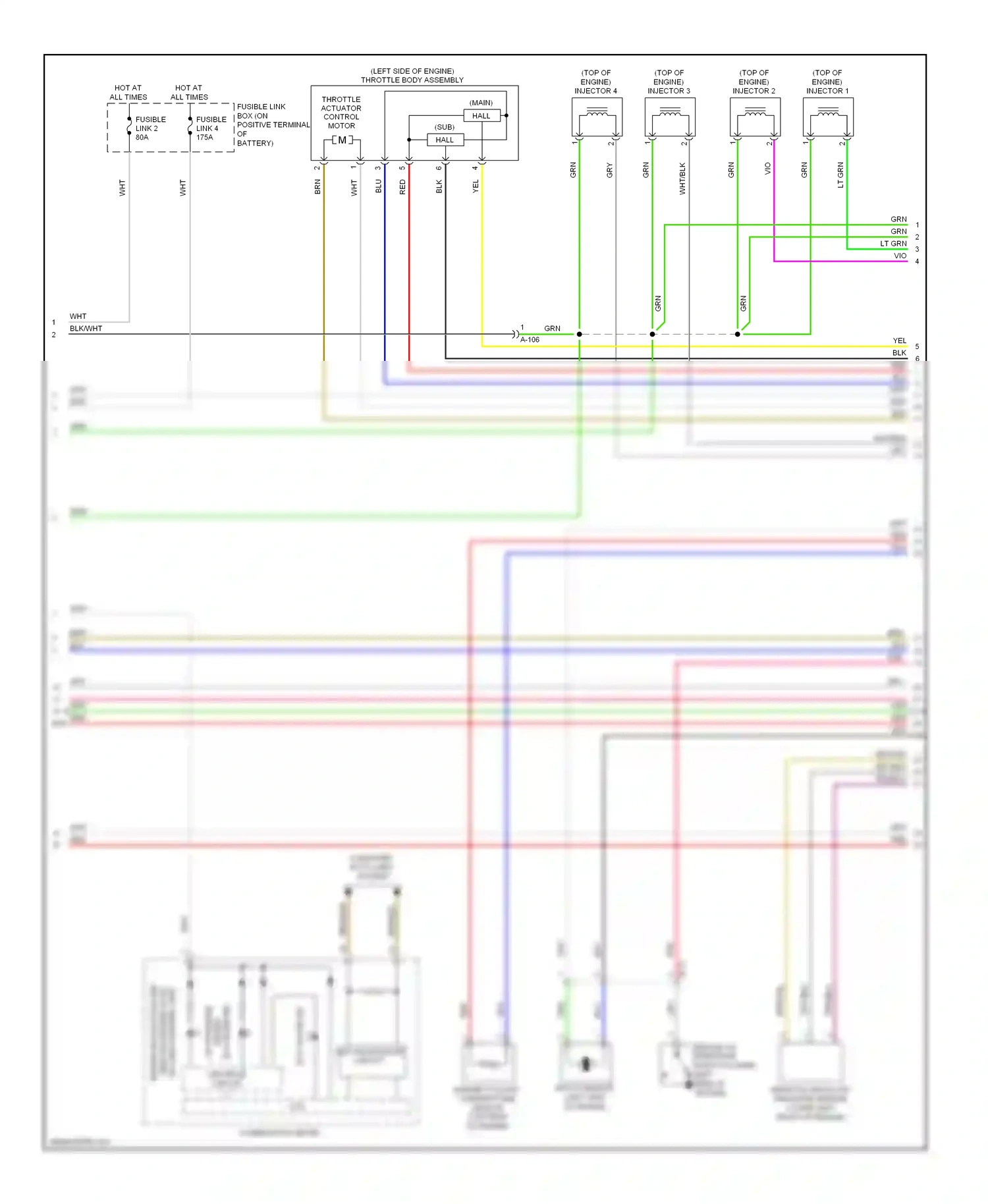 Mitsubishi Outlander III facelift (2014-2015) engine malfunction ind wiring diagram  (1 of 2)