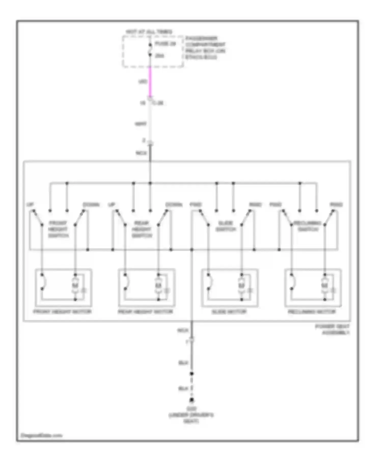 Wiring diagram fuse 24 for Mitsubishi Outlander III facelift (2014-2015) (3 of 3)