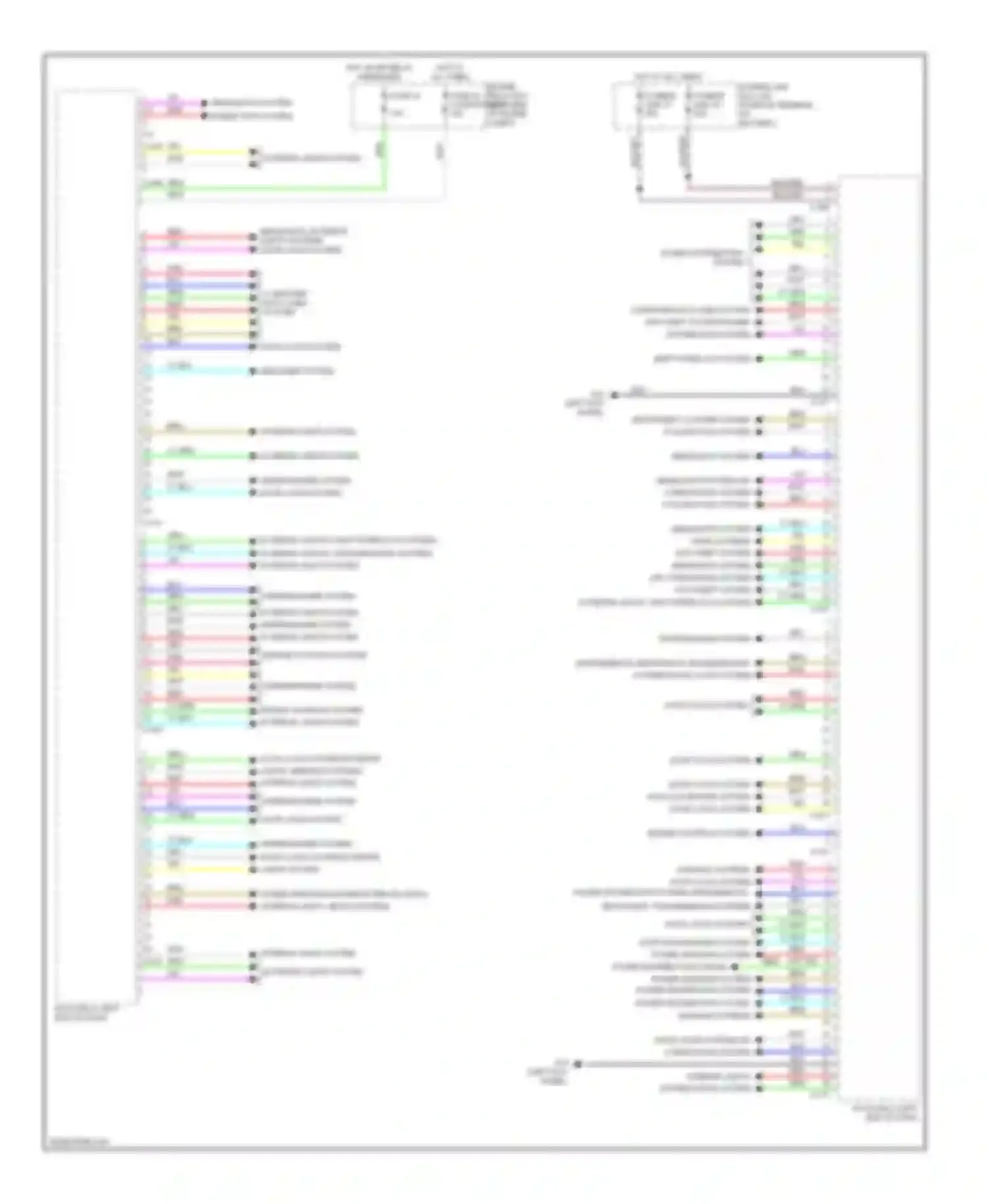 Wiring diagram headlights system for Mitsubishi Outlander III facelift (2014-2015) (1 of 4)