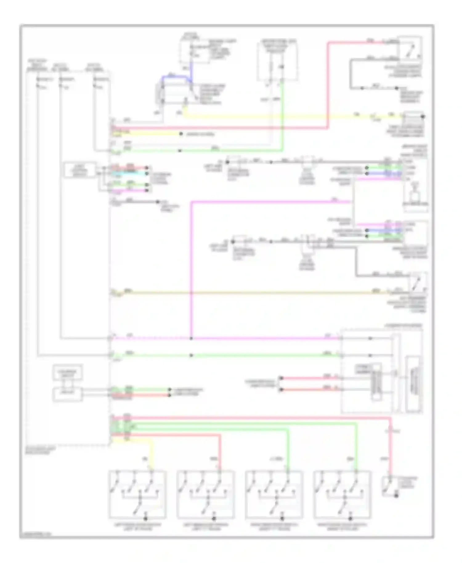 Wiring diagram horns system for Mitsubishi Outlander III facelift (2014-2015) (2 of 3)