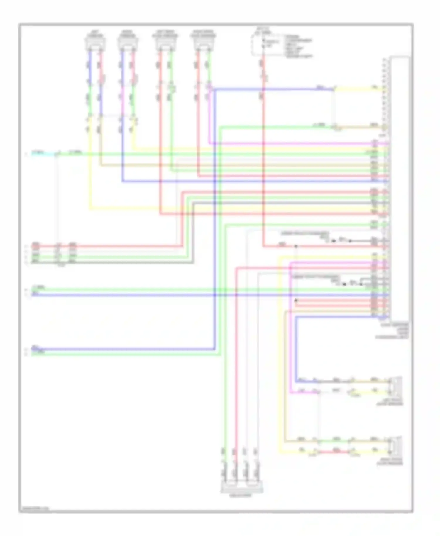 Wiring diagram left tweeter for Mitsubishi Outlander III facelift (2014-2015) (5 of 6)