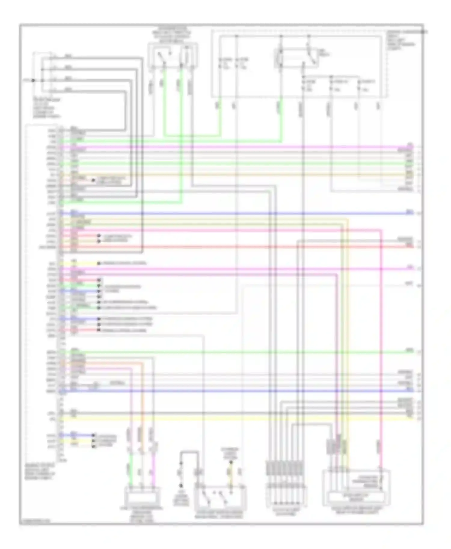 Wiring diagram mass airflow sensor for Mitsubishi Outlander III facelift (2014-2015) (2 of 3)