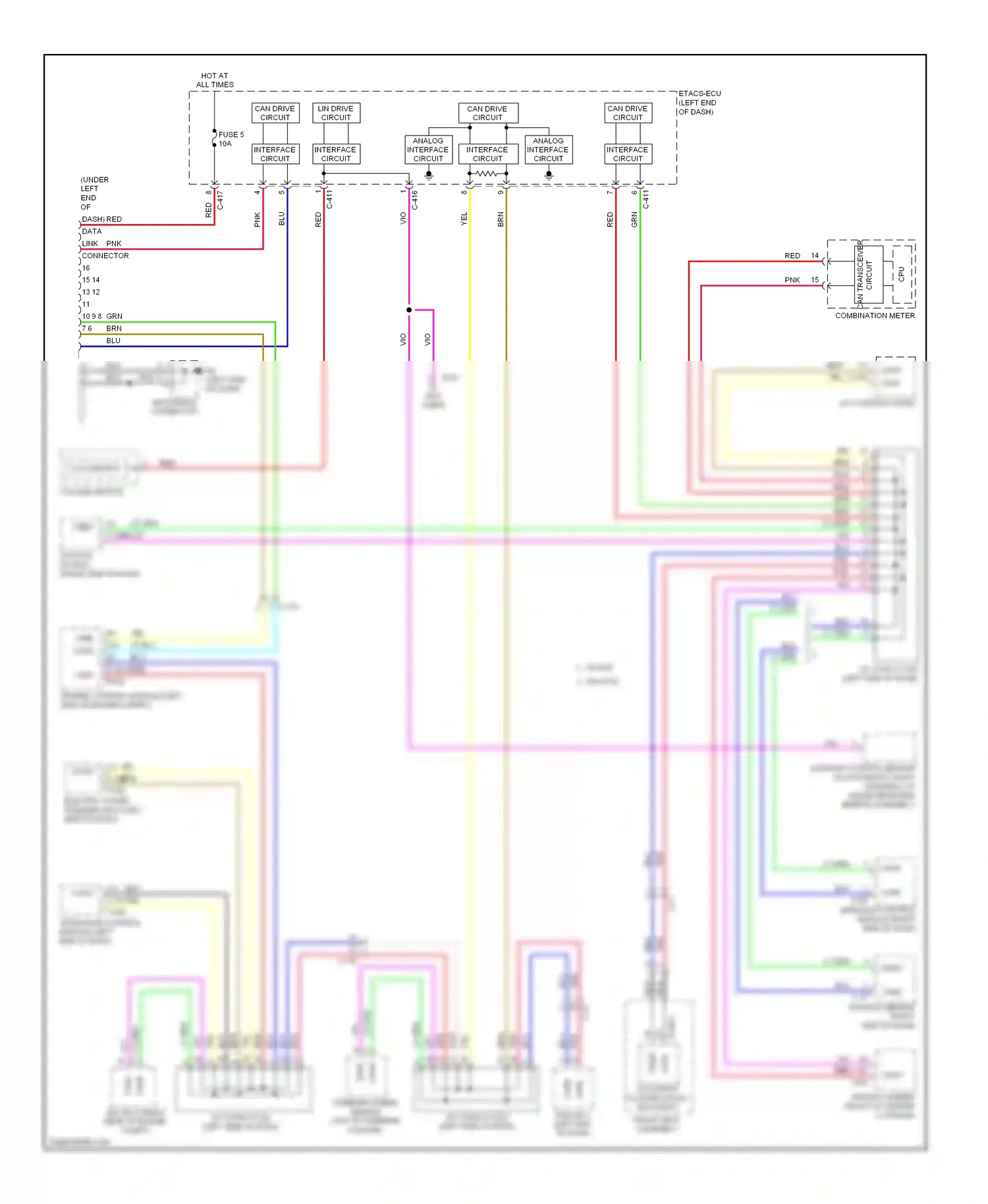 Mitsubishi Outlander III facelift (2014-2015) nca wiring diagram  (63 of 70)