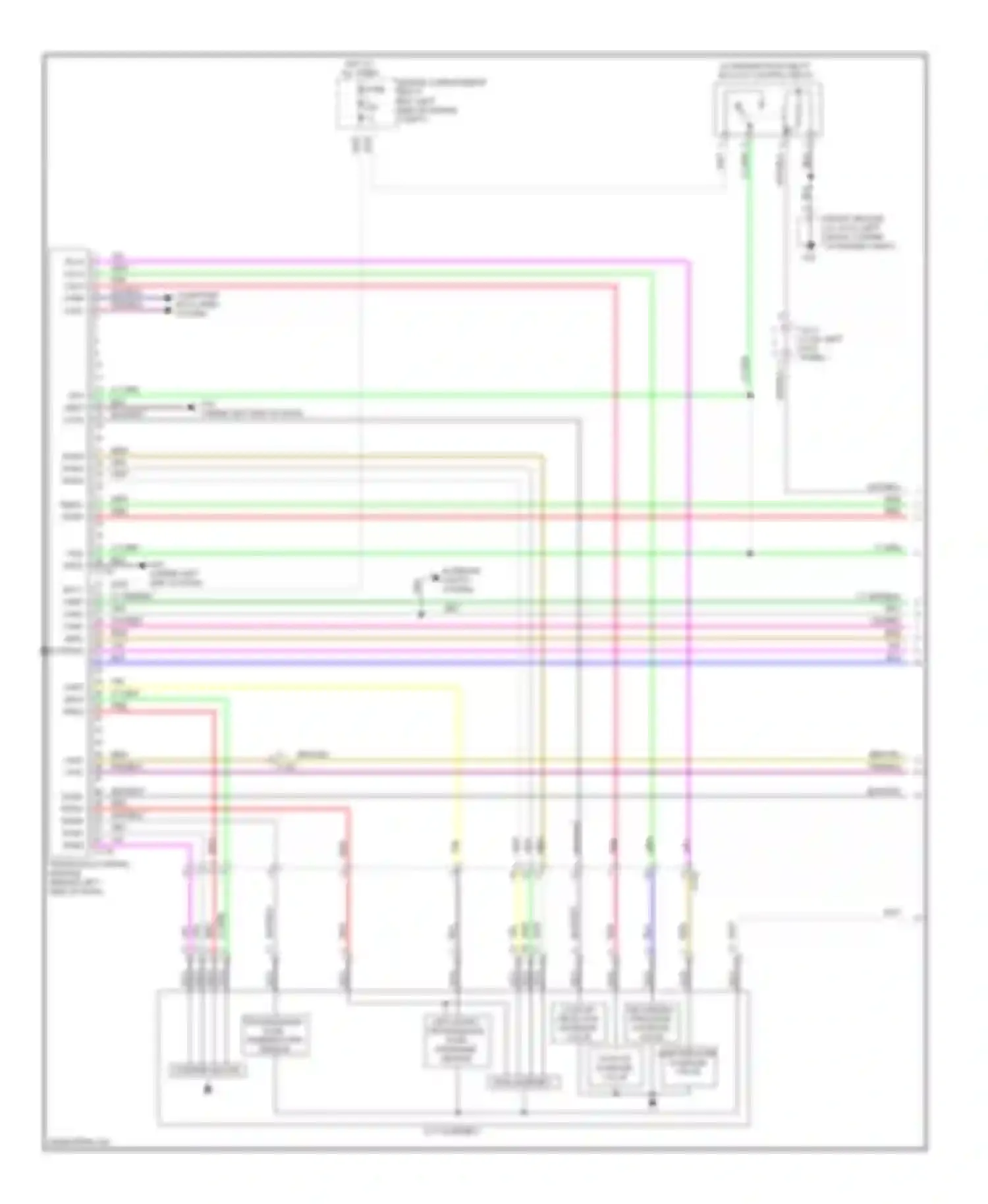 Wiring diagram of engine compt) for Mitsubishi Outlander III facelift (2014-2015) (2 of 2)