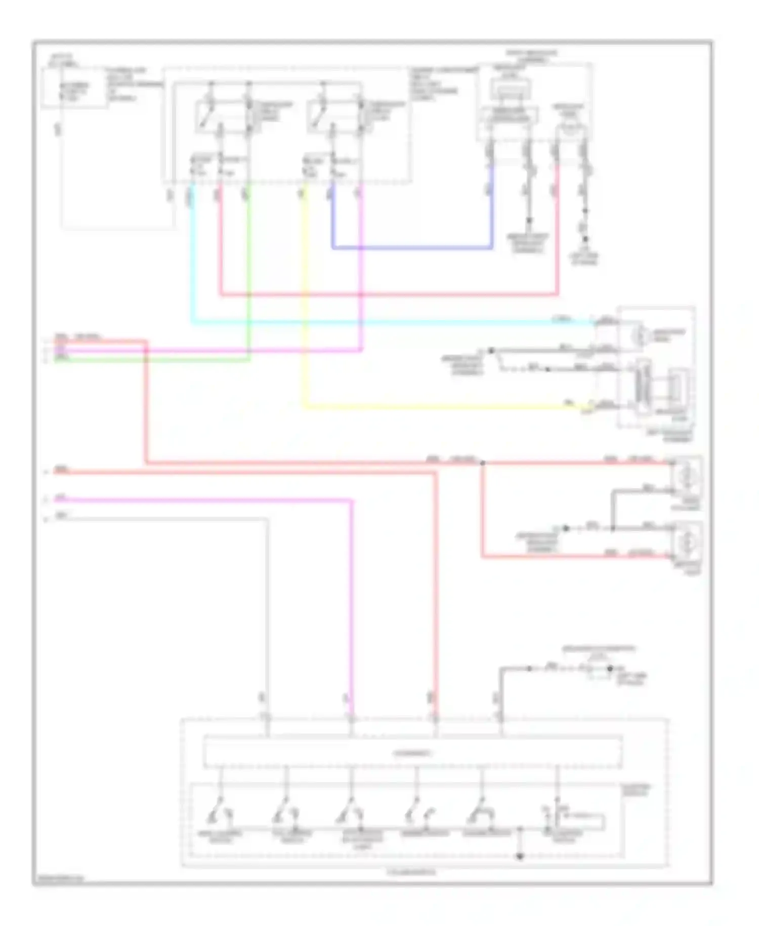 Wiring diagram on off for Mitsubishi Outlander III facelift (2014-2015) (5 of 10)