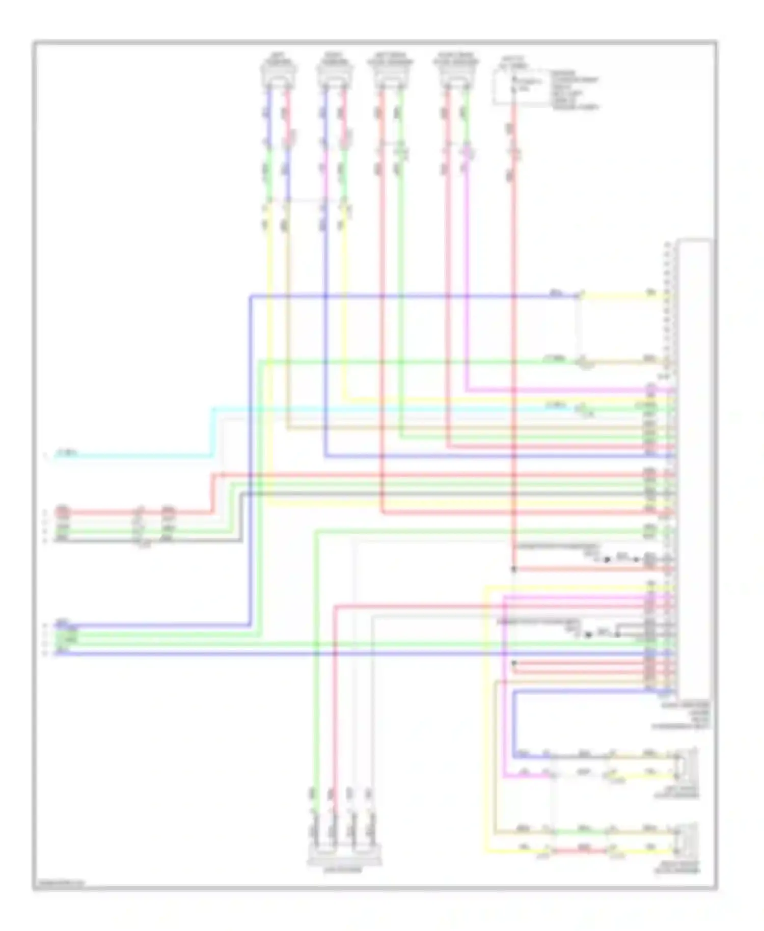 Wiring diagram passenger's seat) for Mitsubishi Outlander III facelift (2014-2015) (1 of 3)
