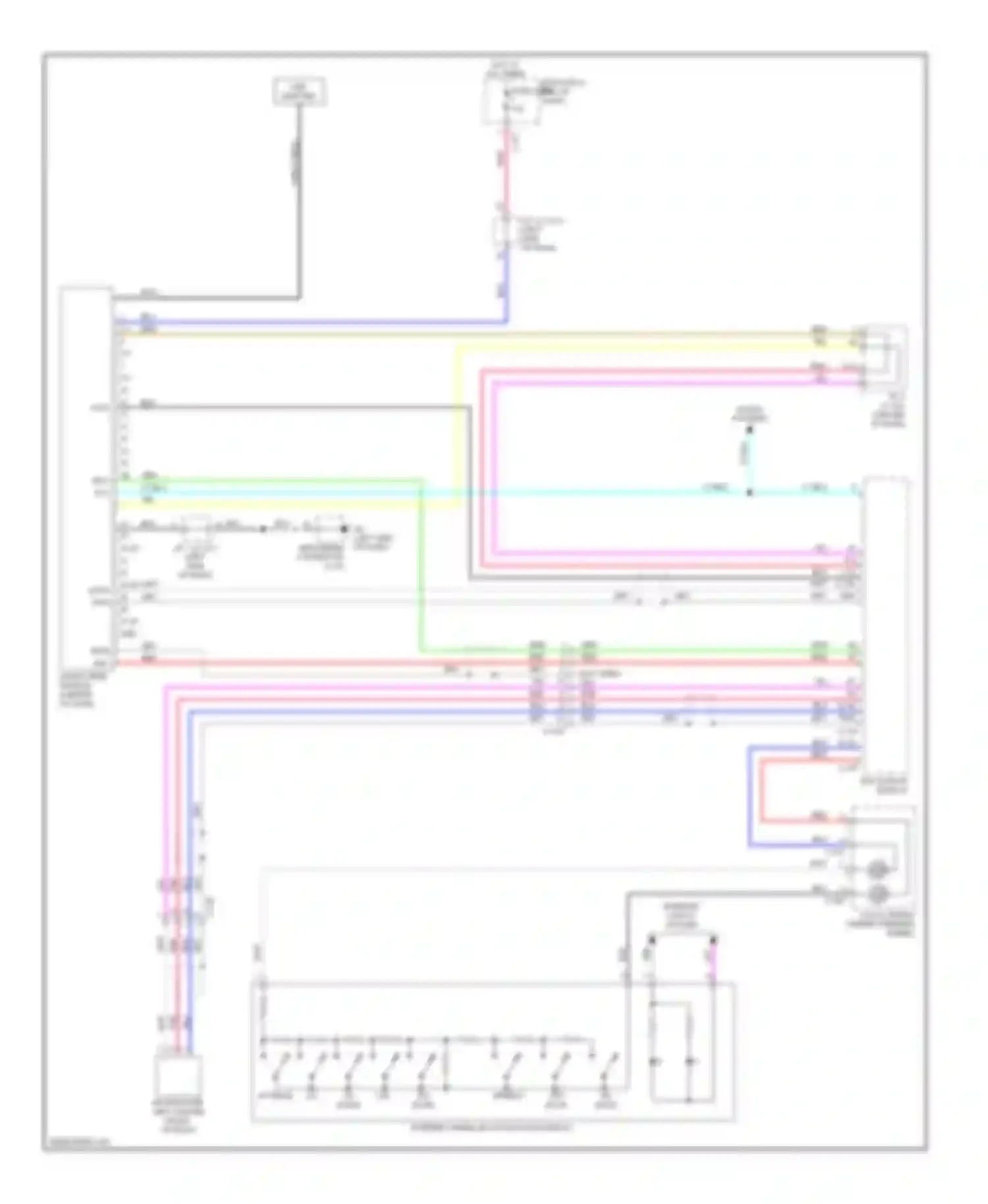 Wiring diagram sound systems for Mitsubishi Outlander III facelift (2014-2015) (2 of 4)
