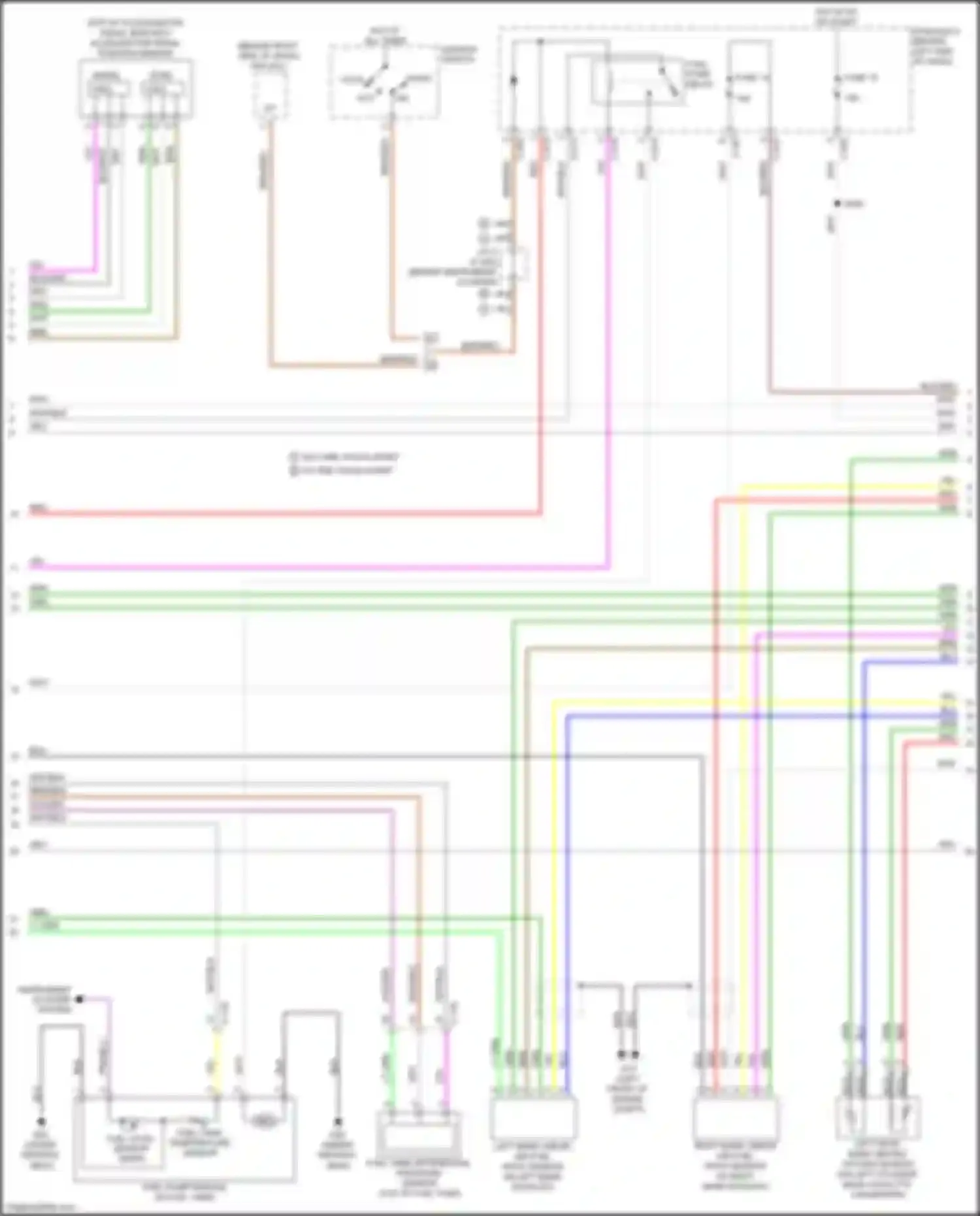 Outlander Mitsubishi III facelift 2 (2015-2018): Wiring diagram engine performance 3.0l (2 of 4)