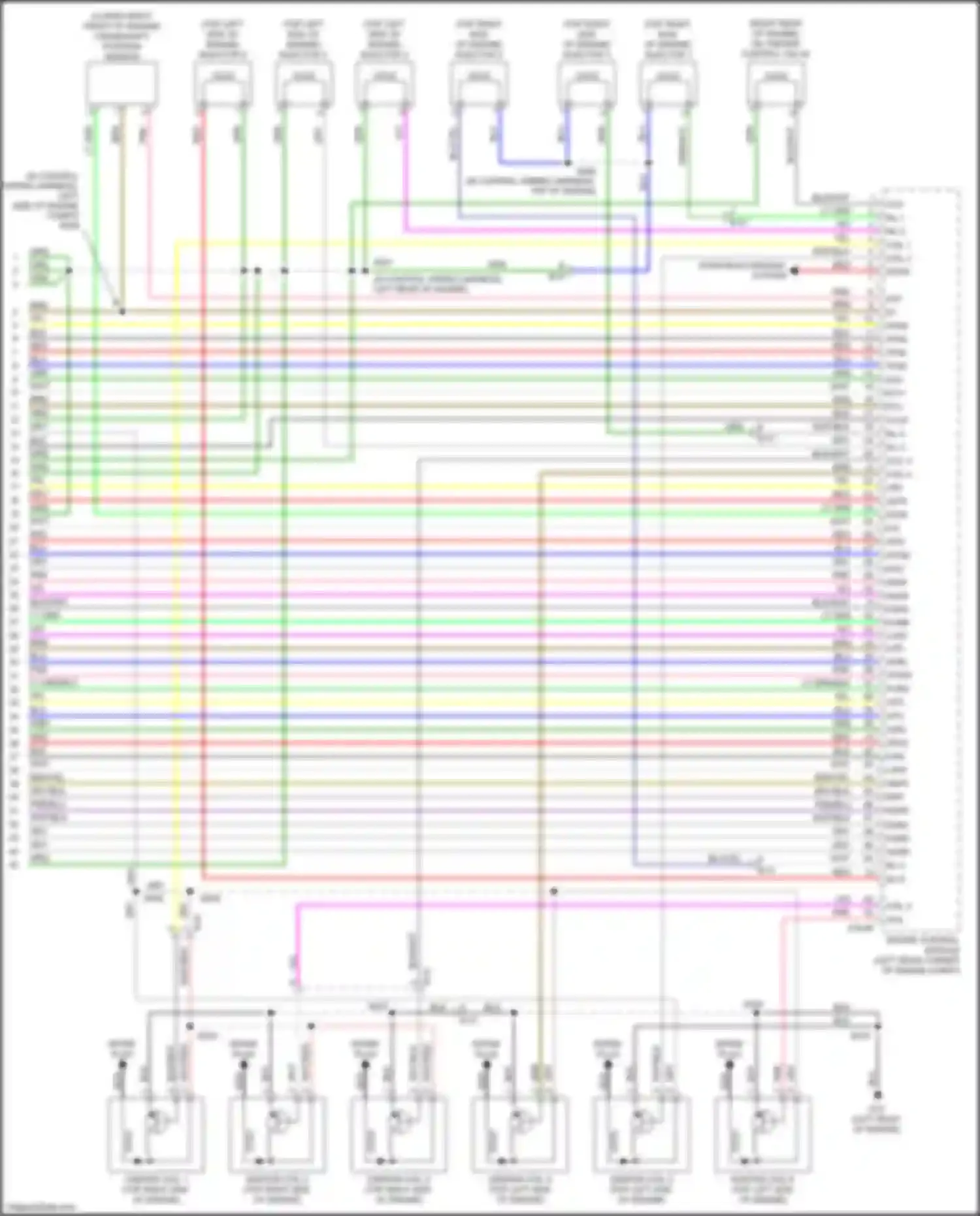 Outlander Mitsubishi III facelift 2 (2015-2018): Wiring diagram engine performance 3.0l (4 of 4)