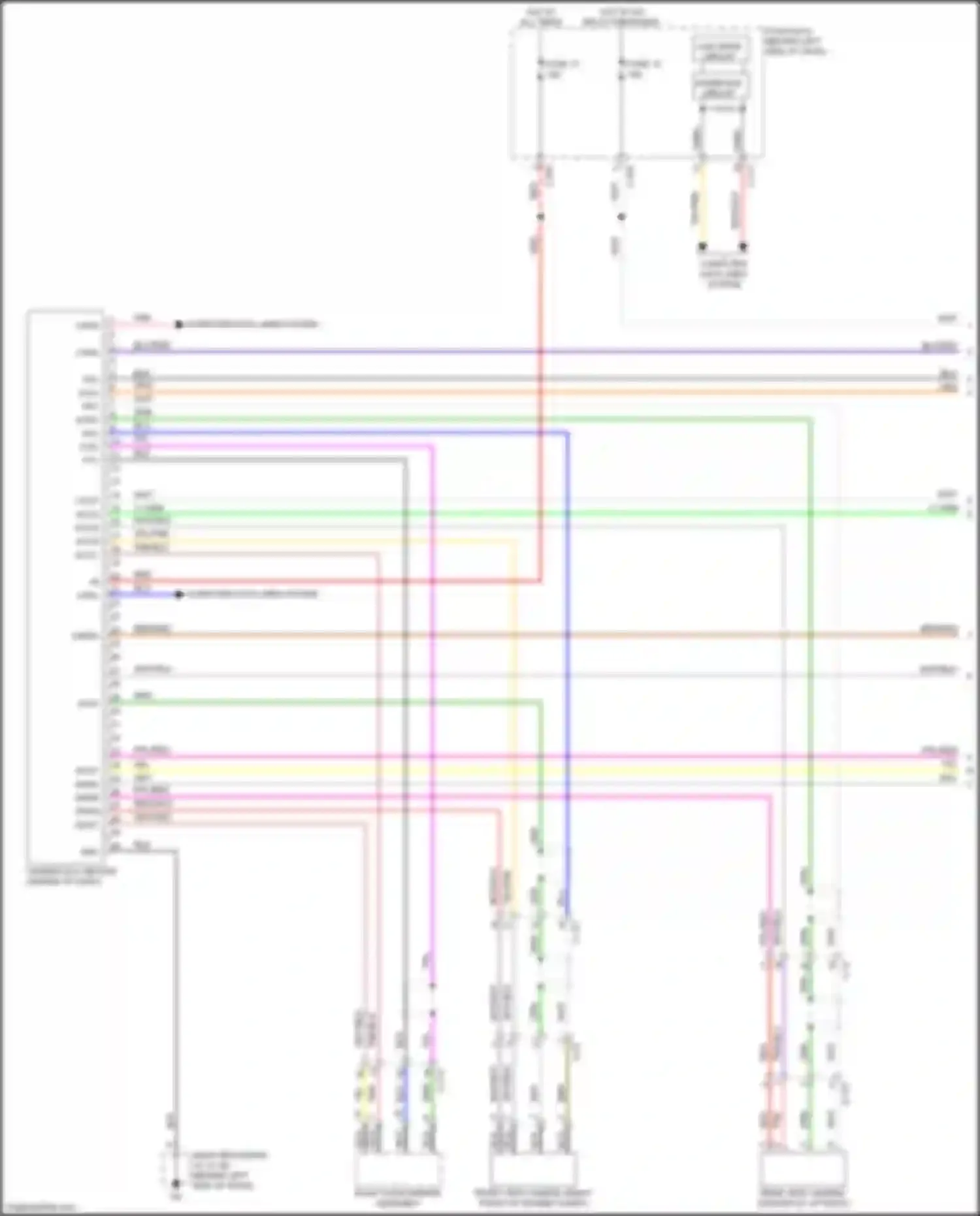 Outlander Mitsubishi III facelift 2 (2015-2018): Multi camera circuit (1 of 2)
