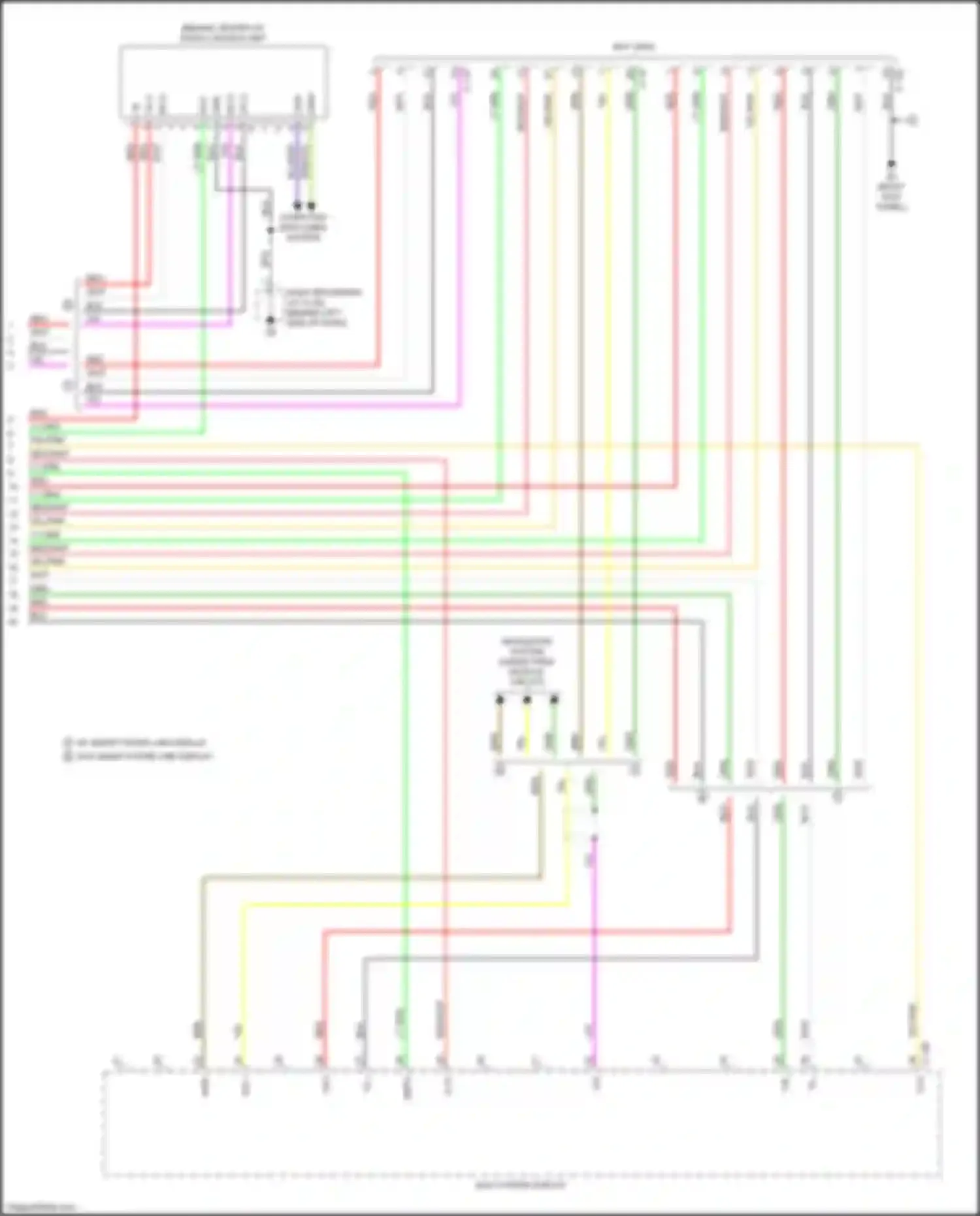 Outlander Mitsubishi III facelift 2 (2015-2018): Navigation circuit, w/o amplifier (4 of 4)