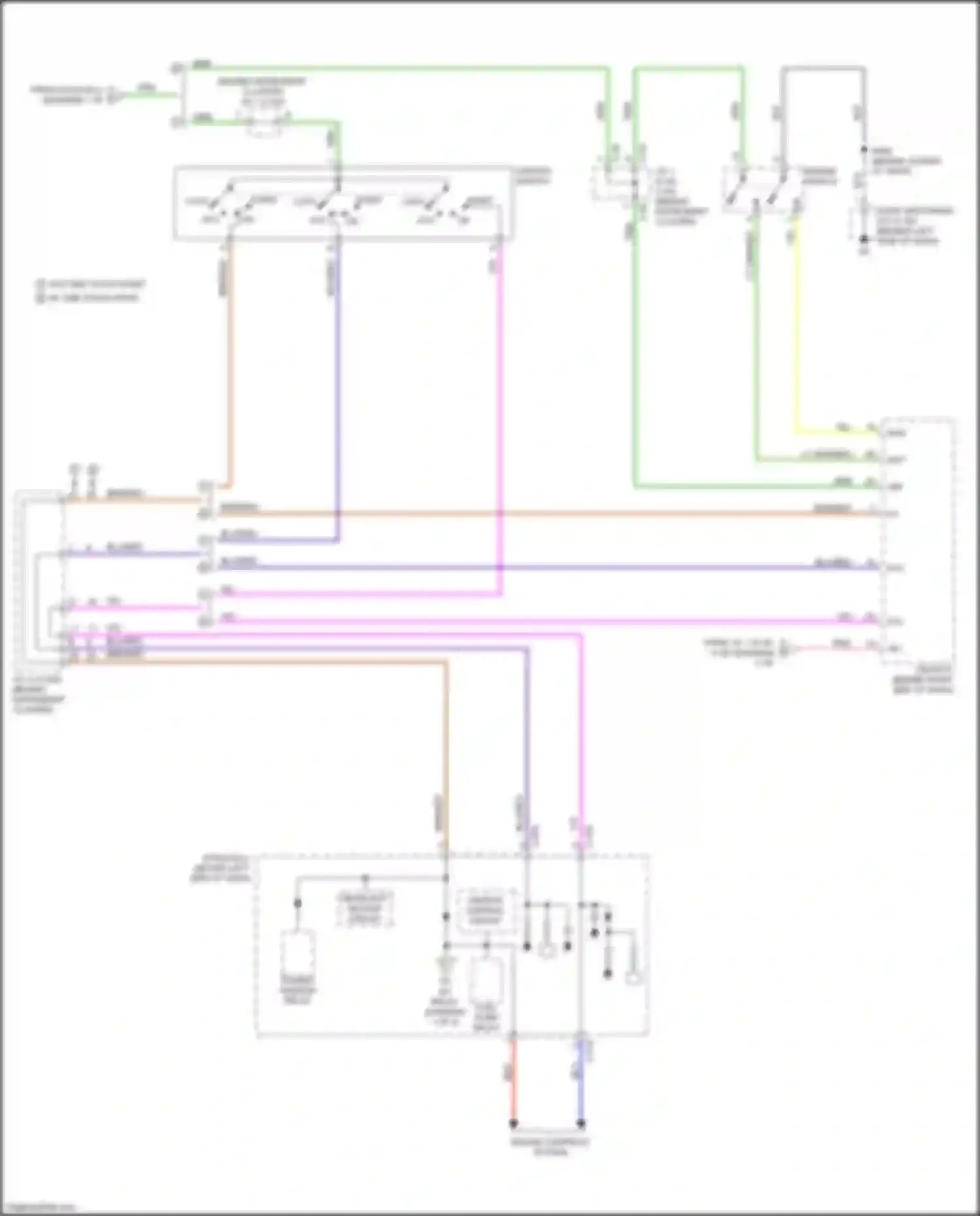 Outlander Mitsubishi III facelift 2 (2015-2018): Power distribution circuit (3 of 3)