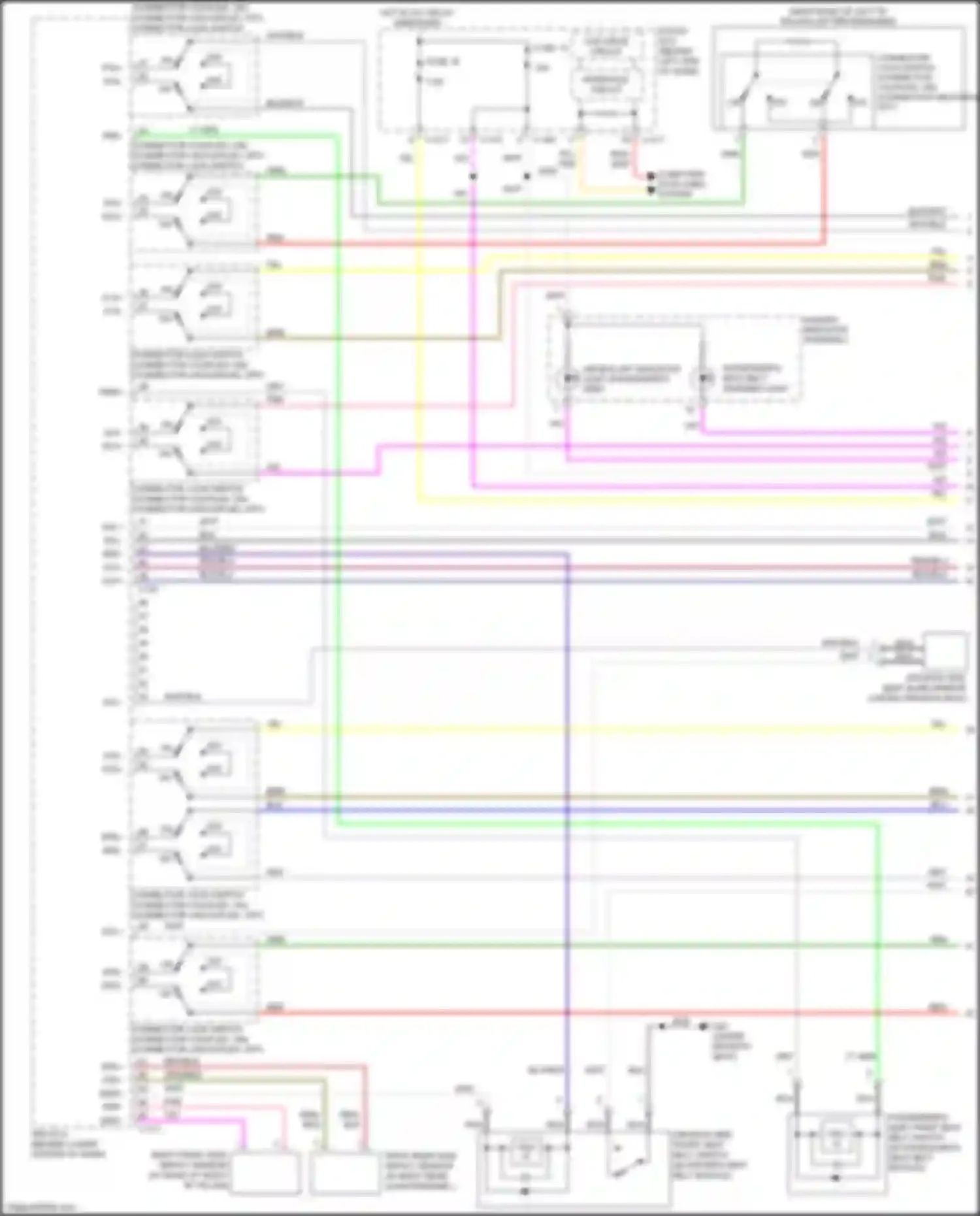 Outlander Mitsubishi III facelift 2 (2015-2018): Supplemental restraints circuit (1 of 4)