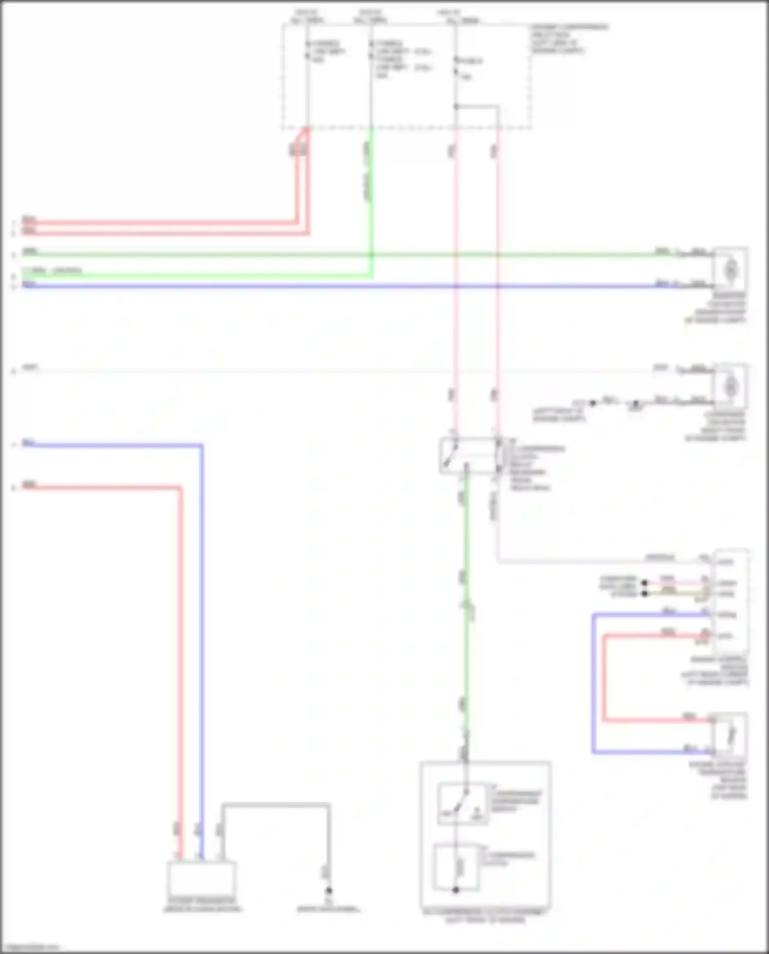 Wiring diagram a/c refrigerant temperature switch for Mitsubishi Outlander III facelift 2 (2015-2018) (1 of 1)