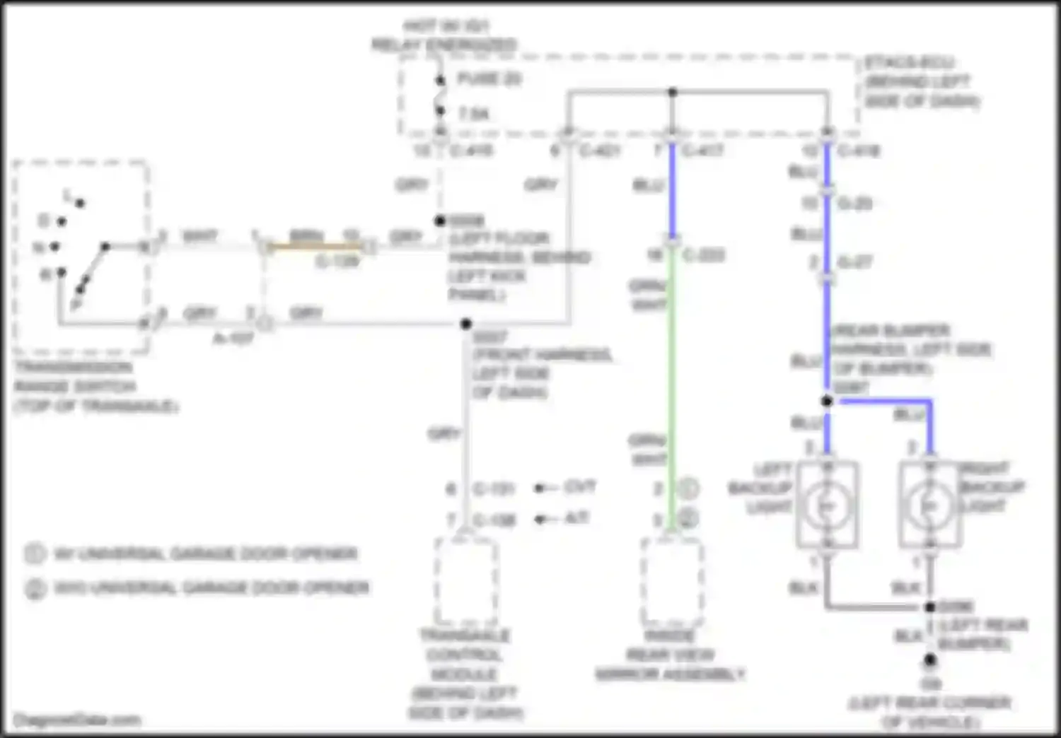 Wiring diagram brn for Mitsubishi Outlander III facelift 2 (2015-2018) (24 of 93)