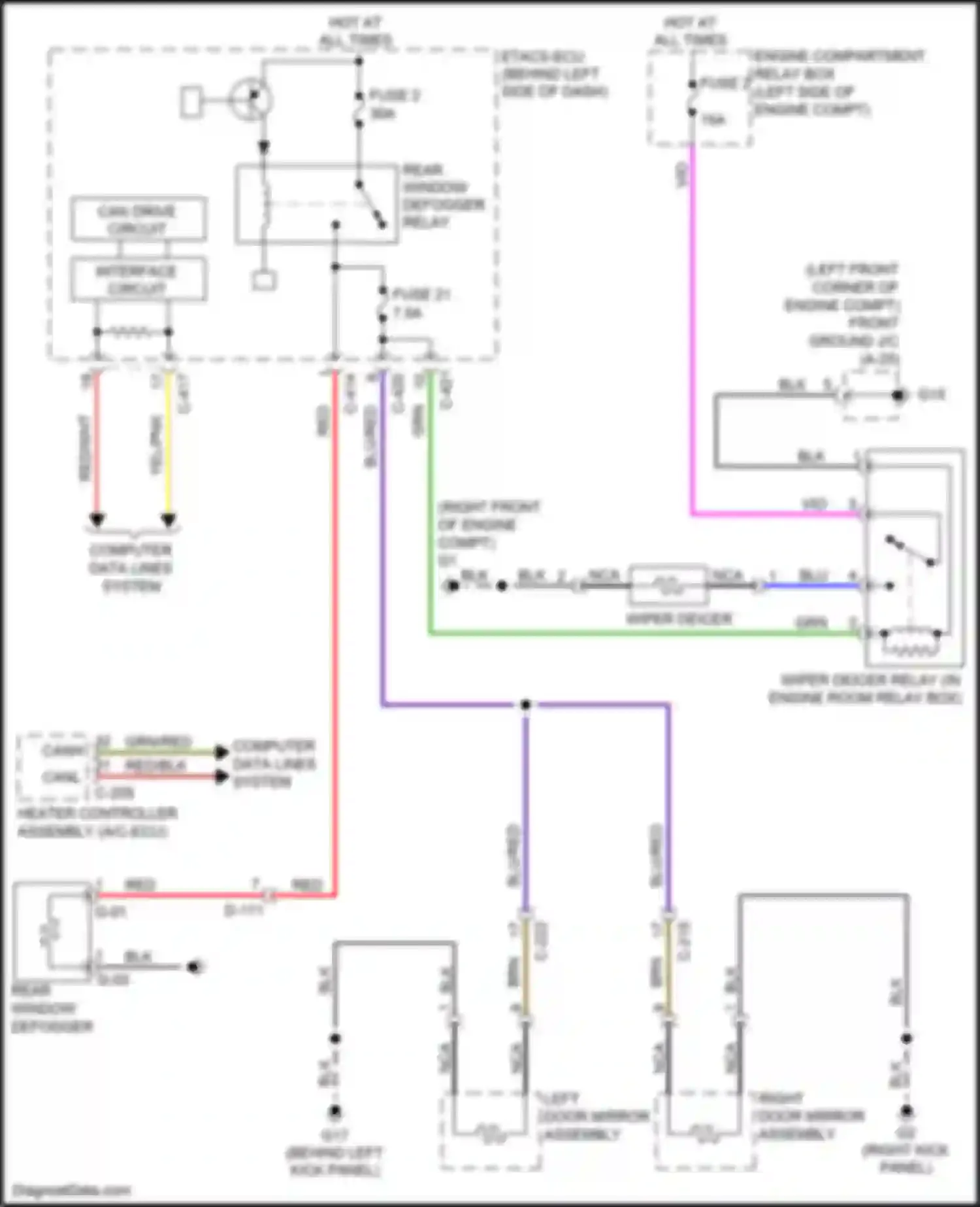 Wiring diagram c-414 for Mitsubishi Outlander III facelift 2 (2015-2018) (2 of 4)