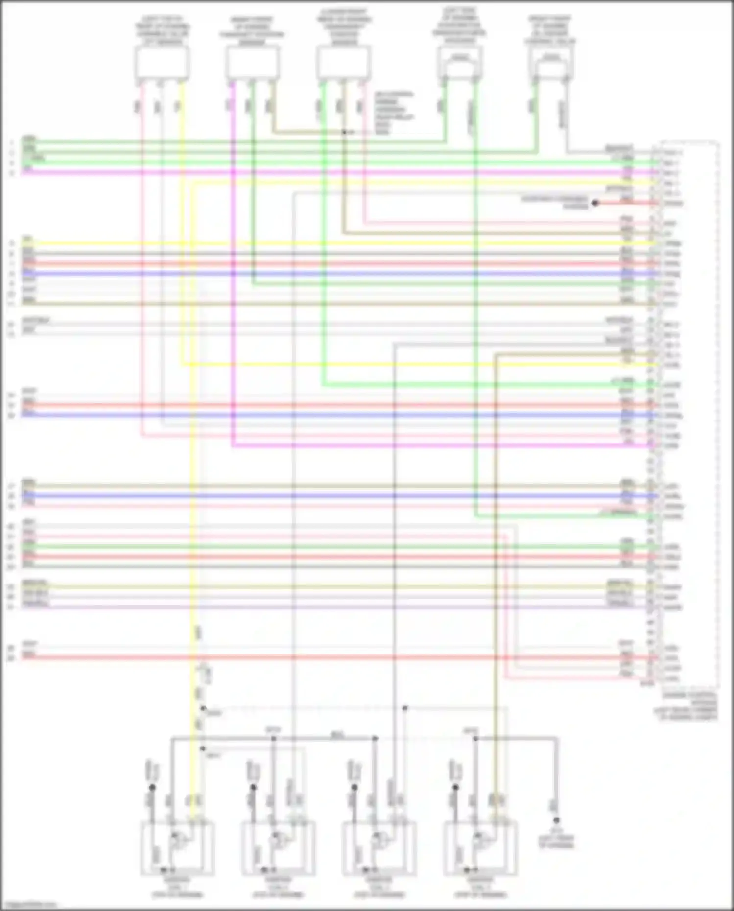 Wiring diagram camshaft position sensor for Mitsubishi Outlander III facelift 2 (2015-2018) (1 of 2)