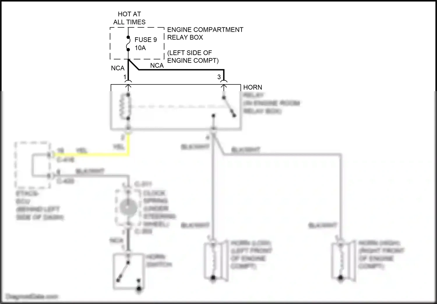 Wiring diagram clock- spring for Mitsubishi Outlander III facelift 2 (2015-2018) (11 of 14)