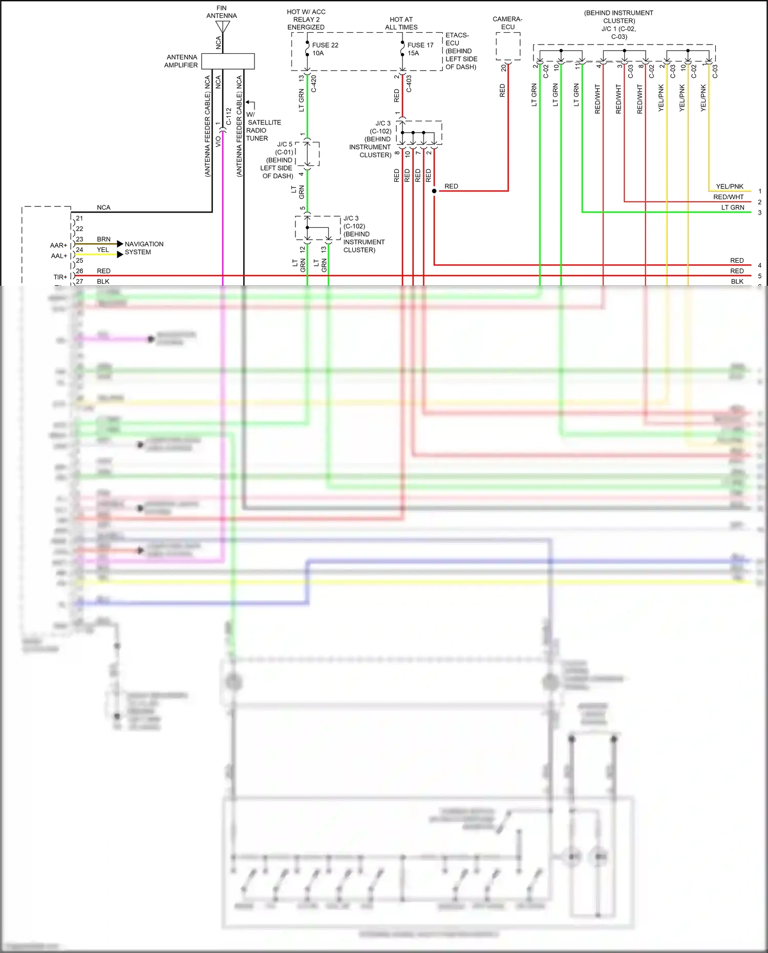 Wiring diagram clock- spring for Mitsubishi Outlander III facelift 2 (2015-2018) (13 of 14)