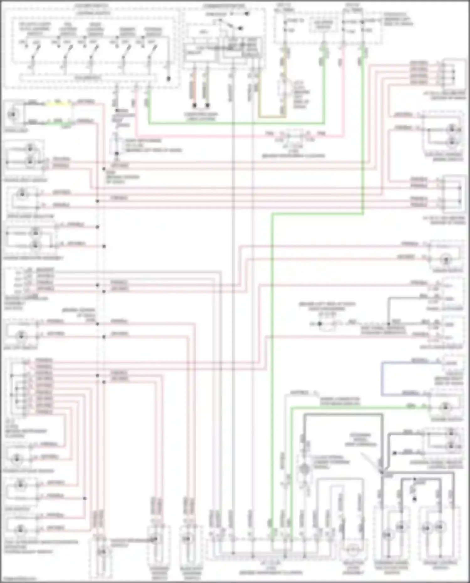 Wiring diagram combination meter for Mitsubishi Outlander III facelift 2 (2015-2018) (8 of 36)
