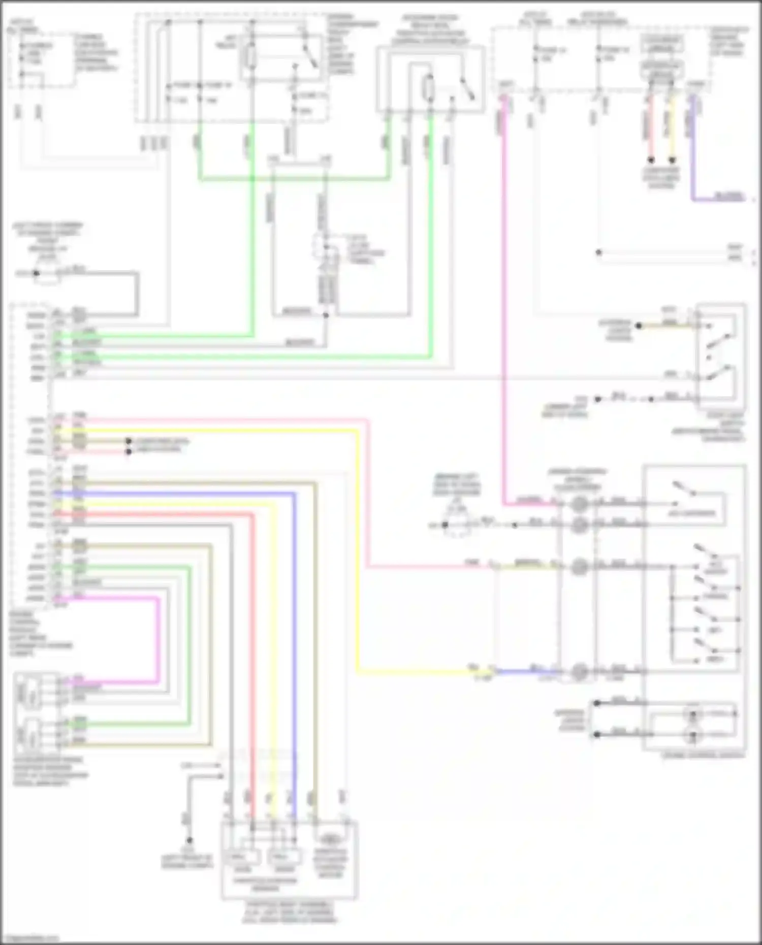 Wiring diagram cruise control switch for Mitsubishi Outlander III facelift 2 (2015-2018) (1 of 3)