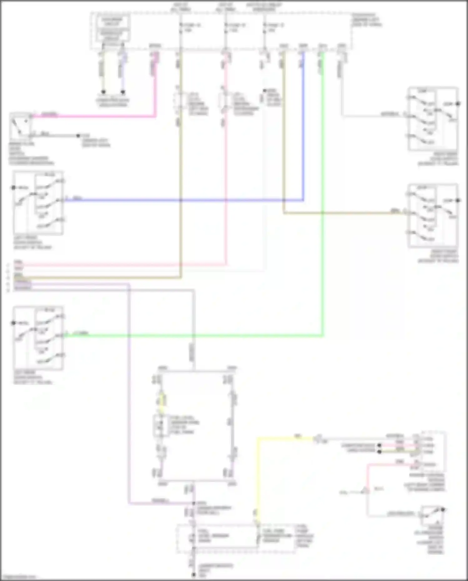Wiring diagram fuse 19 for Mitsubishi Outlander III facelift 2 (2015-2018) (5 of 7)