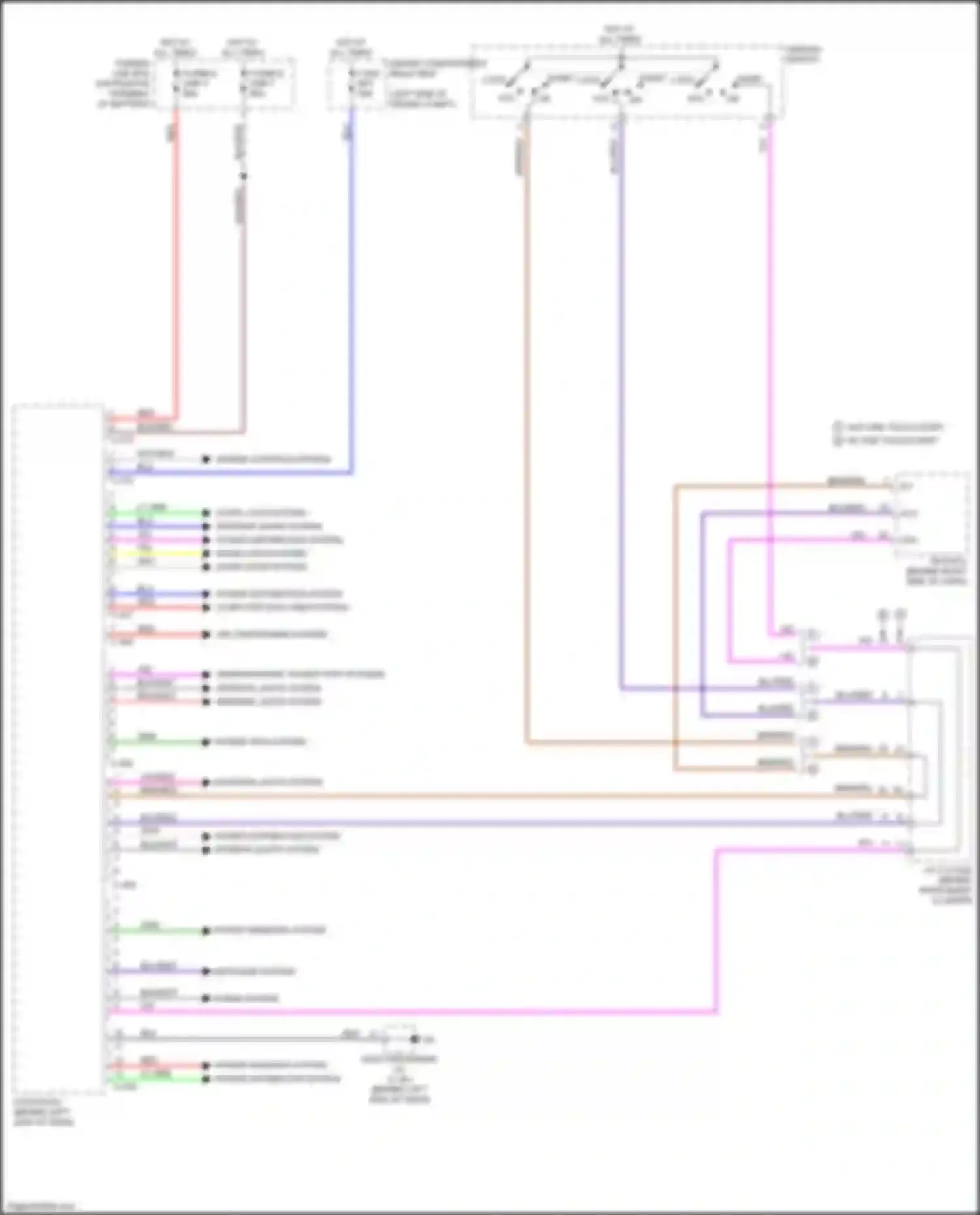 Wiring diagram fusible link 5 for Mitsubishi Outlander III facelift 2 (2015-2018) (1 of 2)